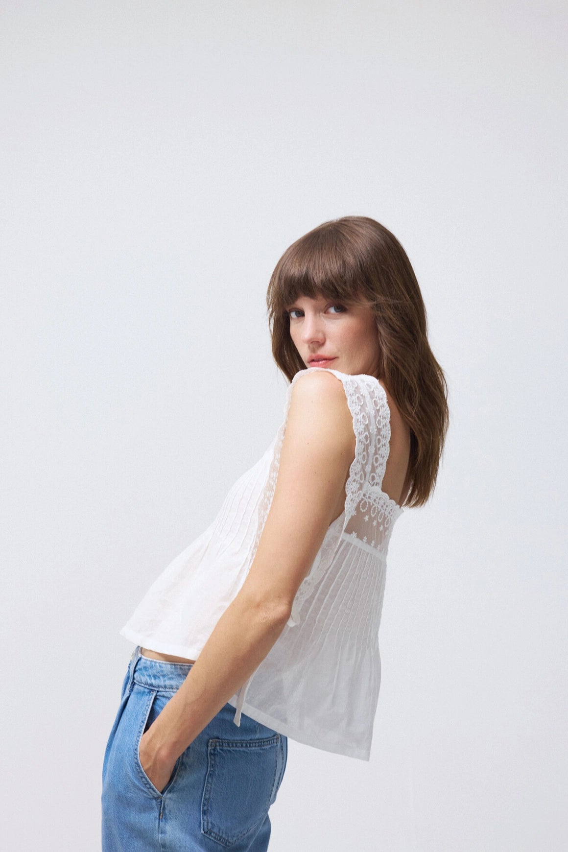 Embroidered Lace Top