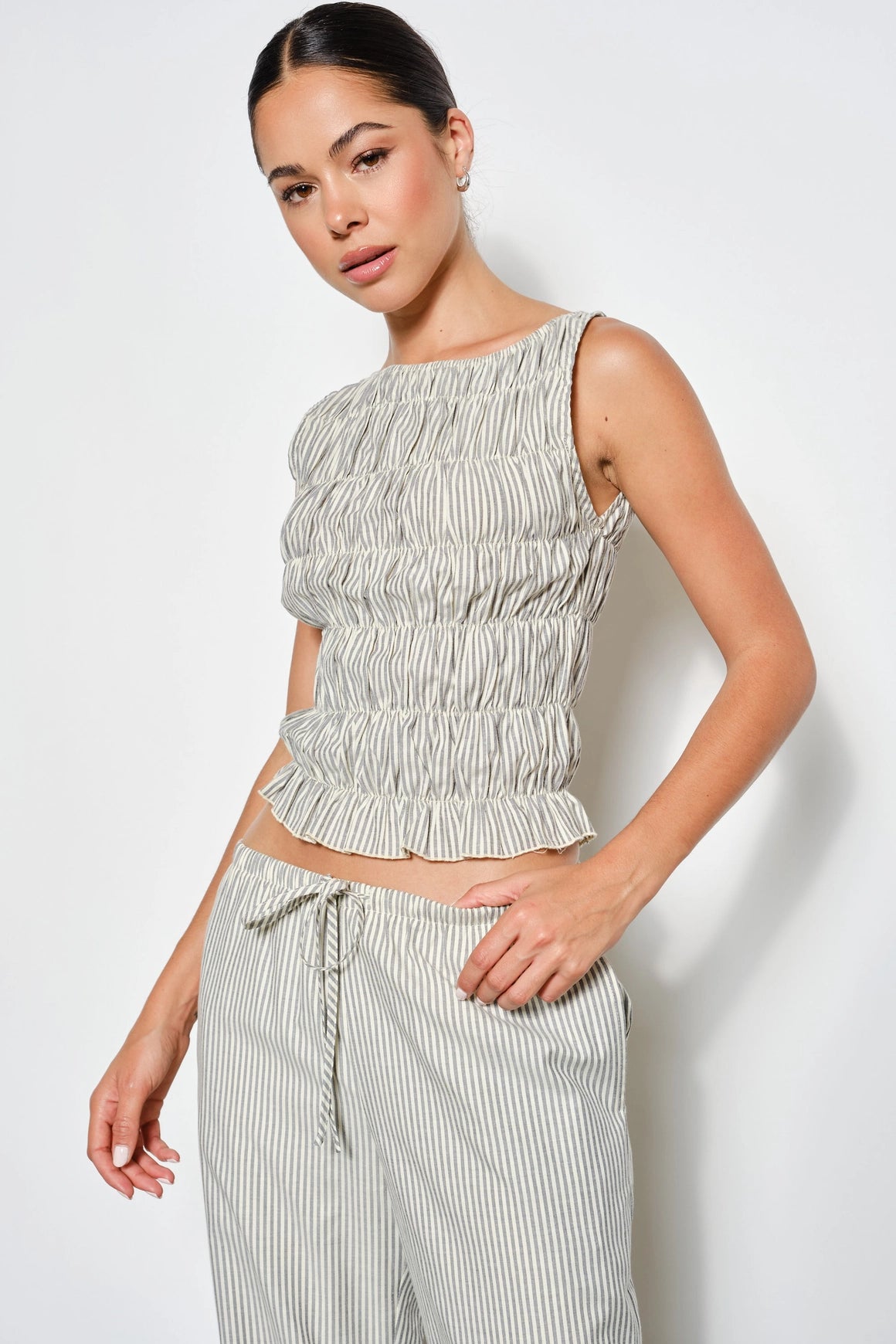 Posey Smocked Top - Black Multi