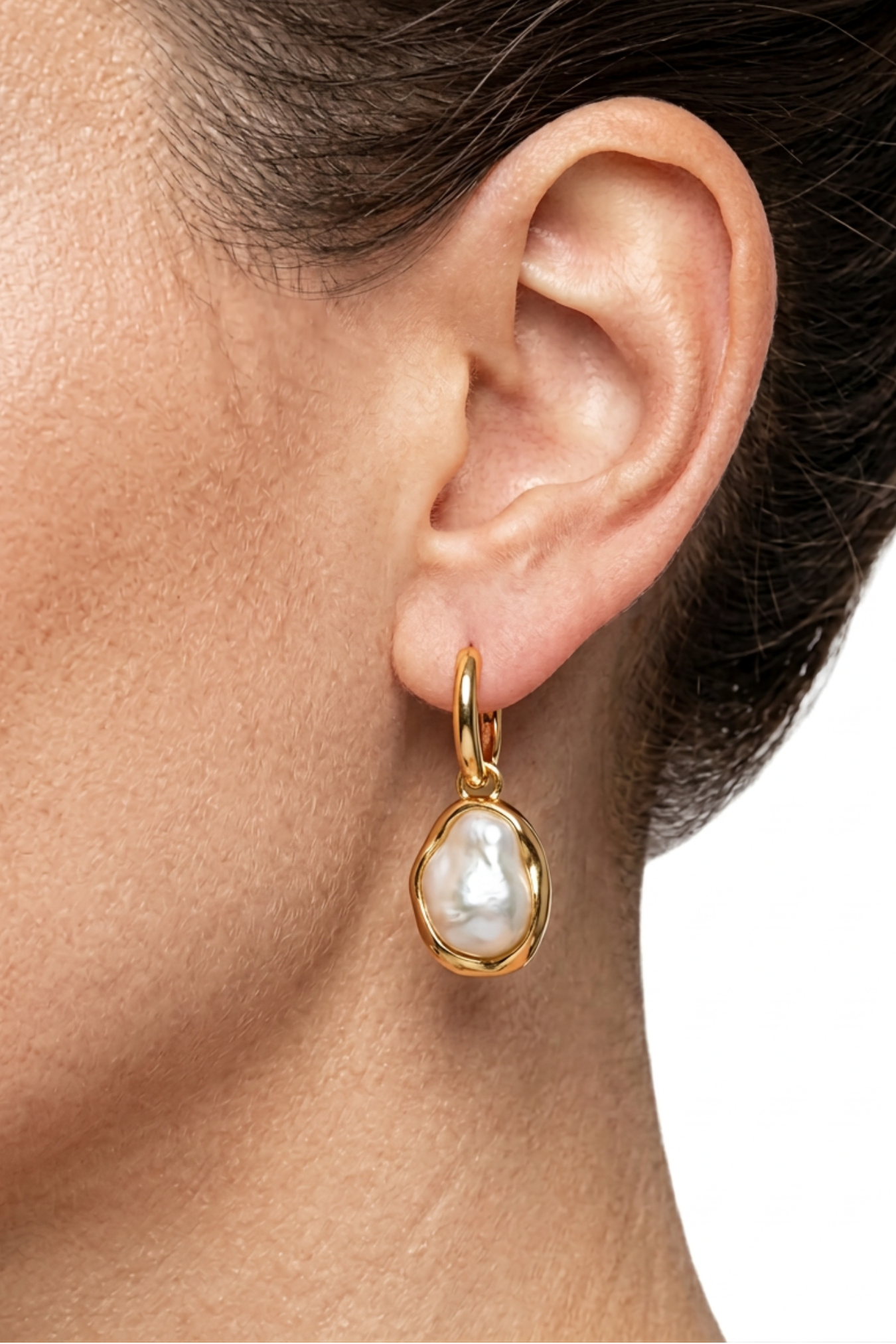 18K Ella Pearl Earrings