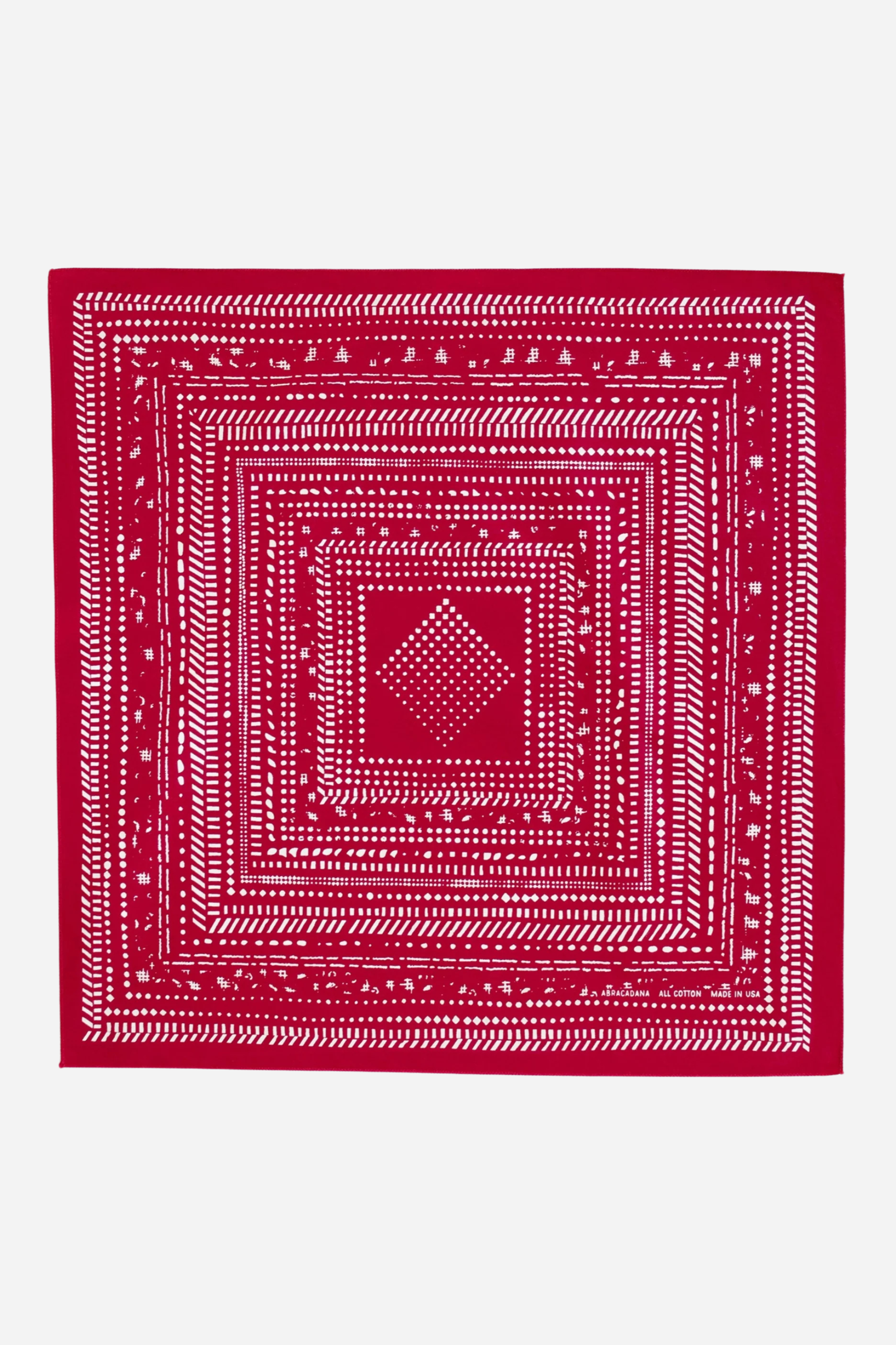 Dot Dash Red Bandana