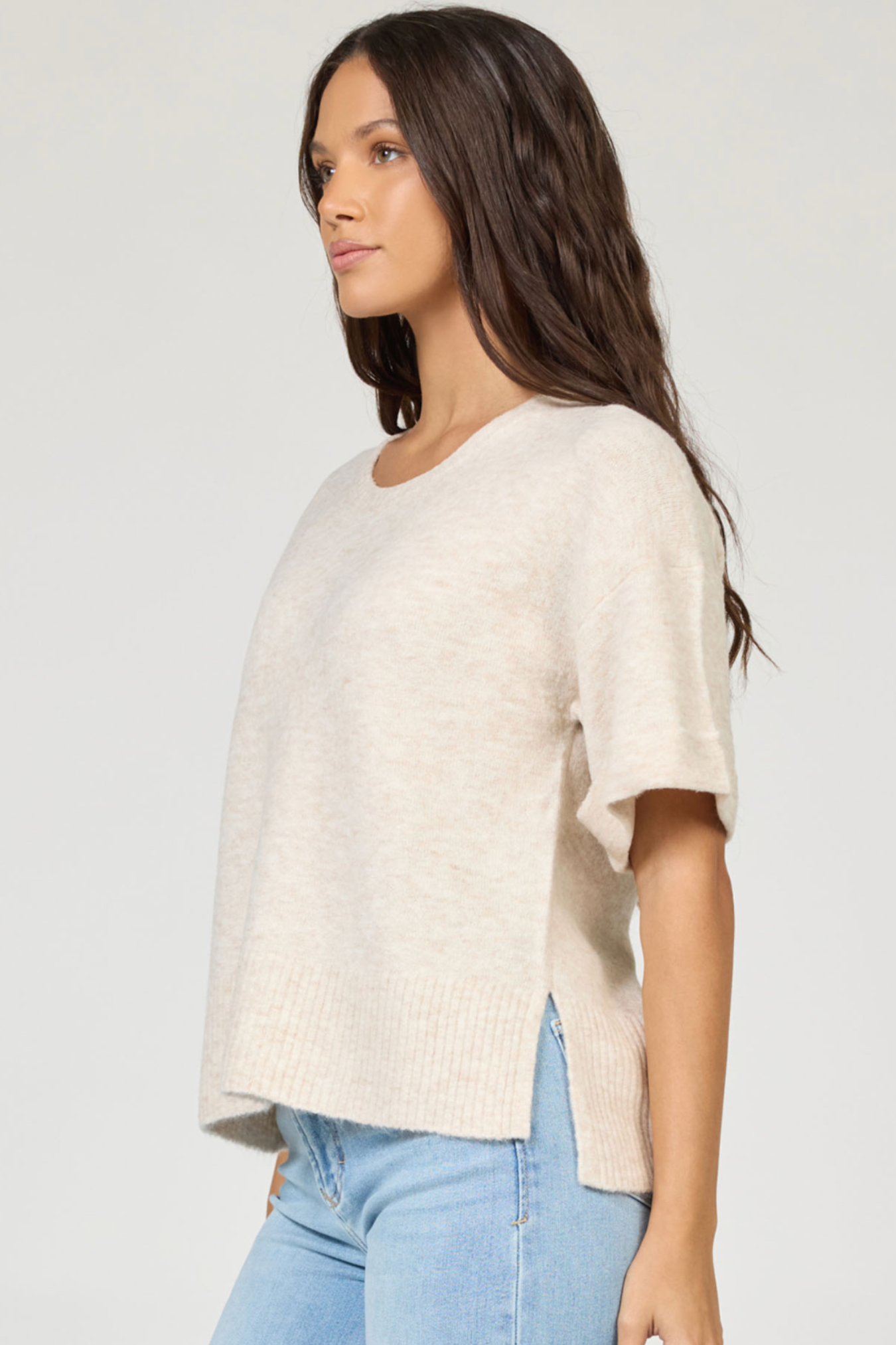 Catrina Sweater - Heather Oatmeal