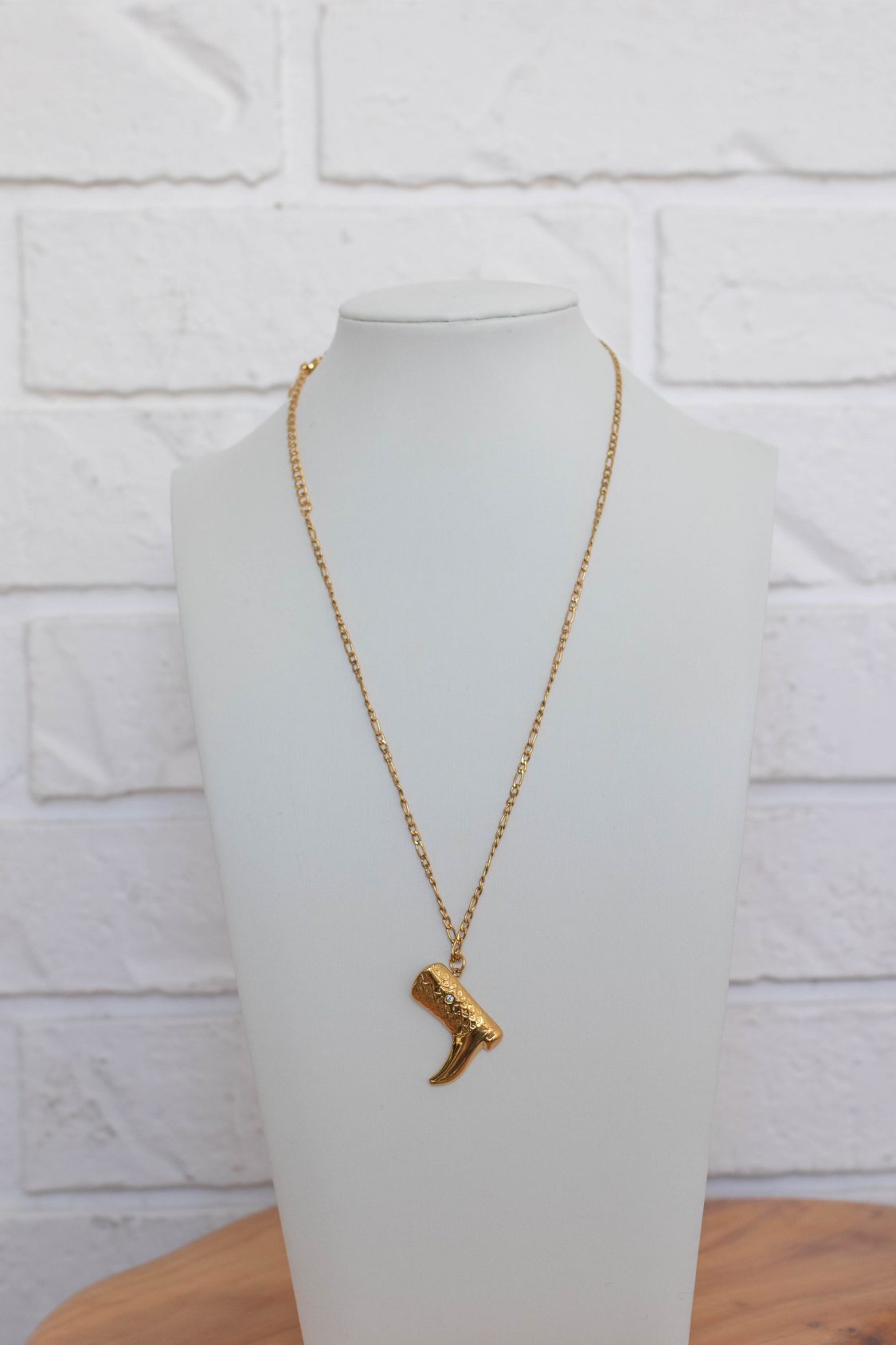 18K Boot Charm Necklace