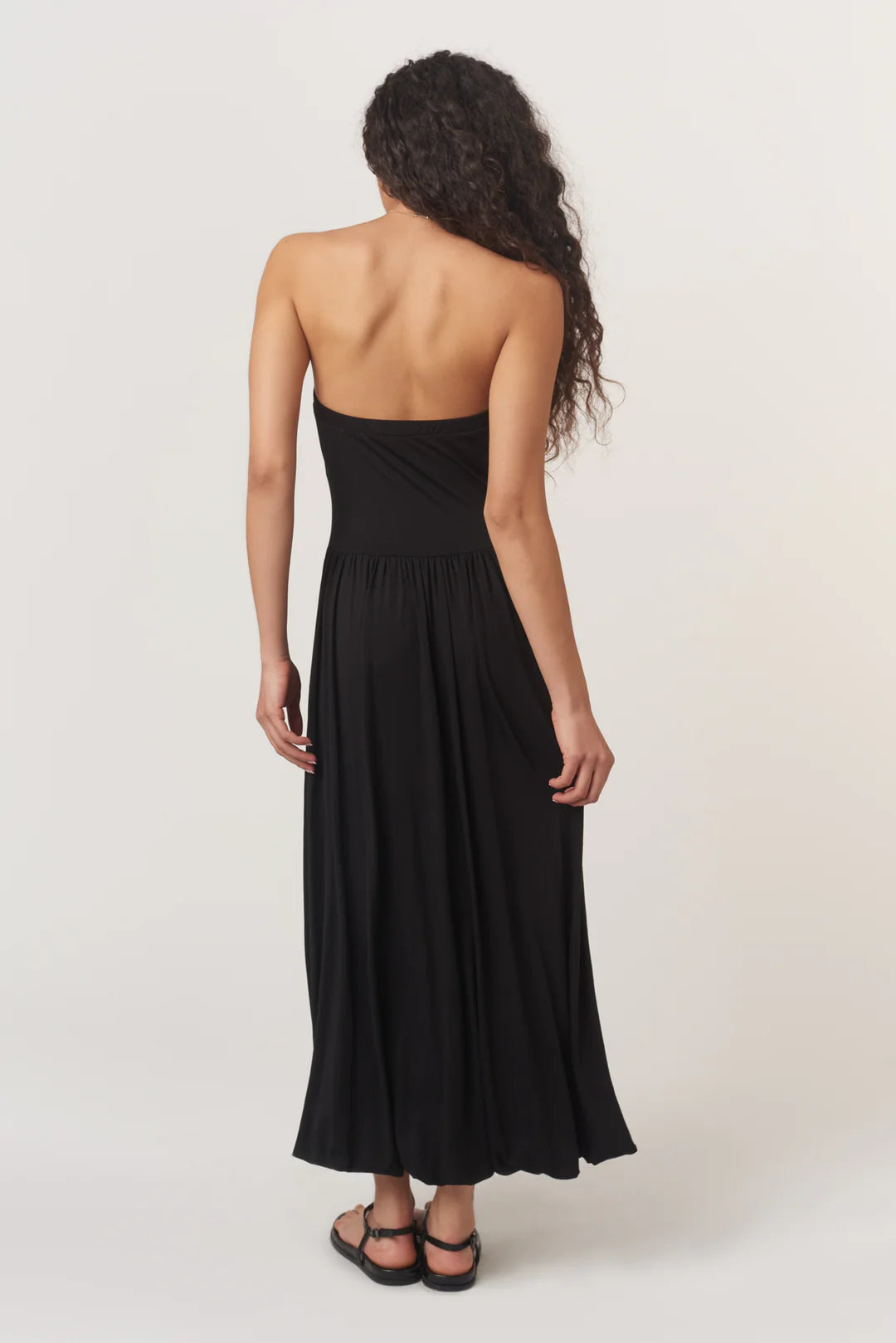 All Nighter Bubble Midi Dress - Black