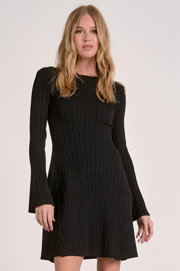 Mini Ribbed Sweater Dress