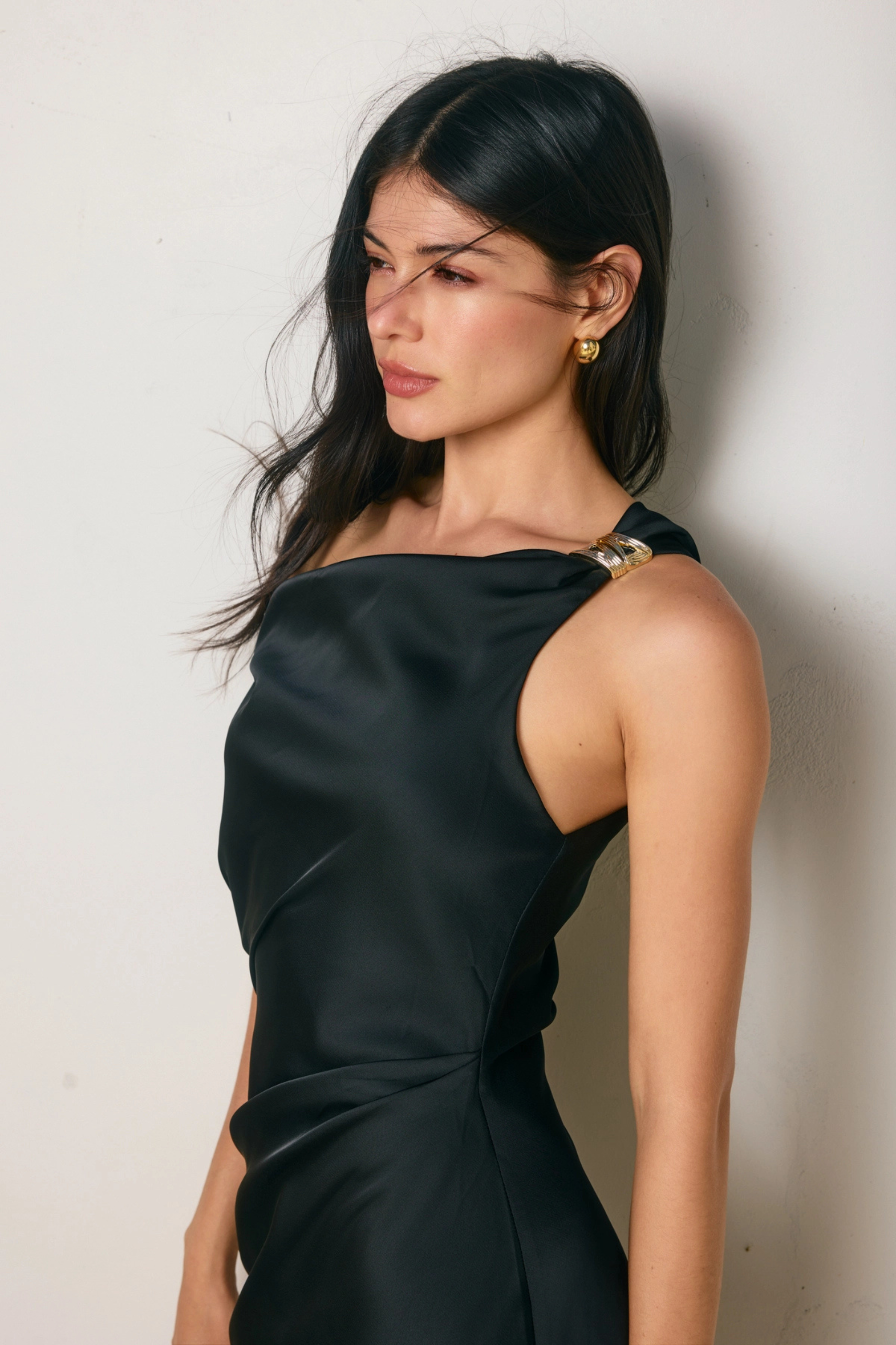 Camila Midi Dress - Black