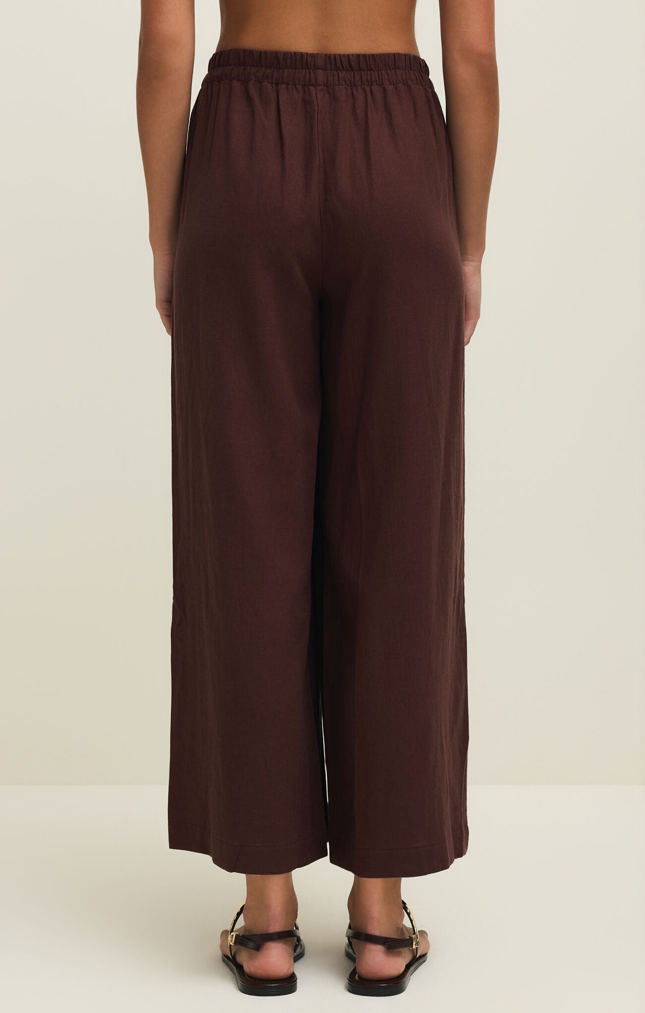 Z Supply Scout Linen Pant - Chocolate Cherry