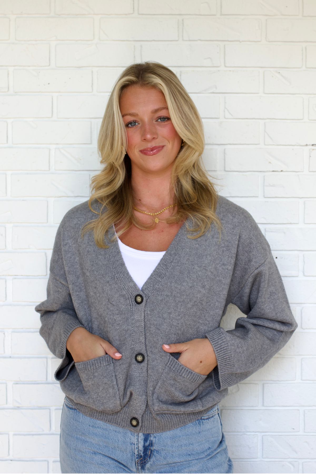 Ihalize Cardigan - Alloy Melange