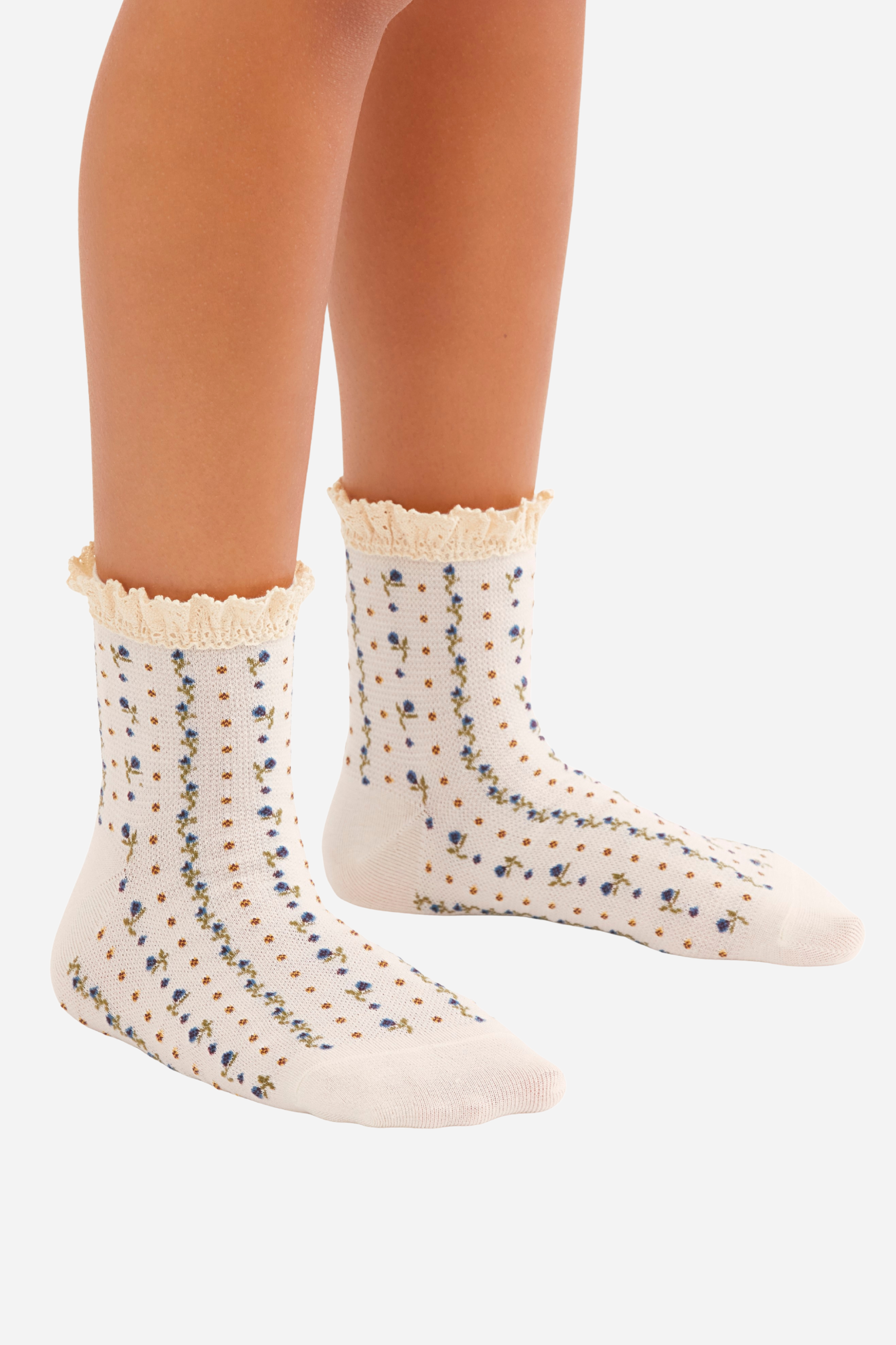 Free People Rosebud Waffle Knit Ankle Socks