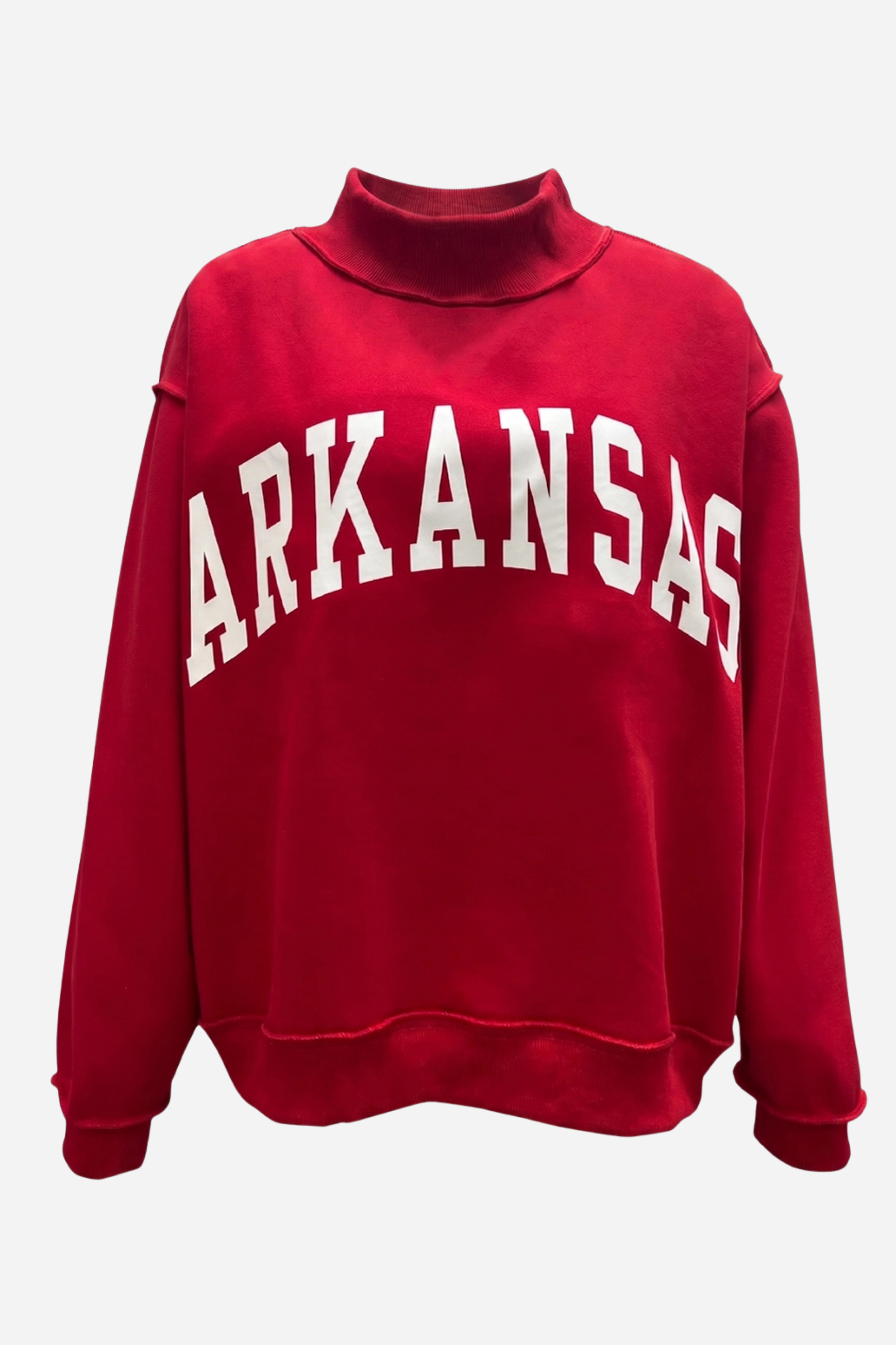 ARKANSAS & AR Print Sweatshirt - Red