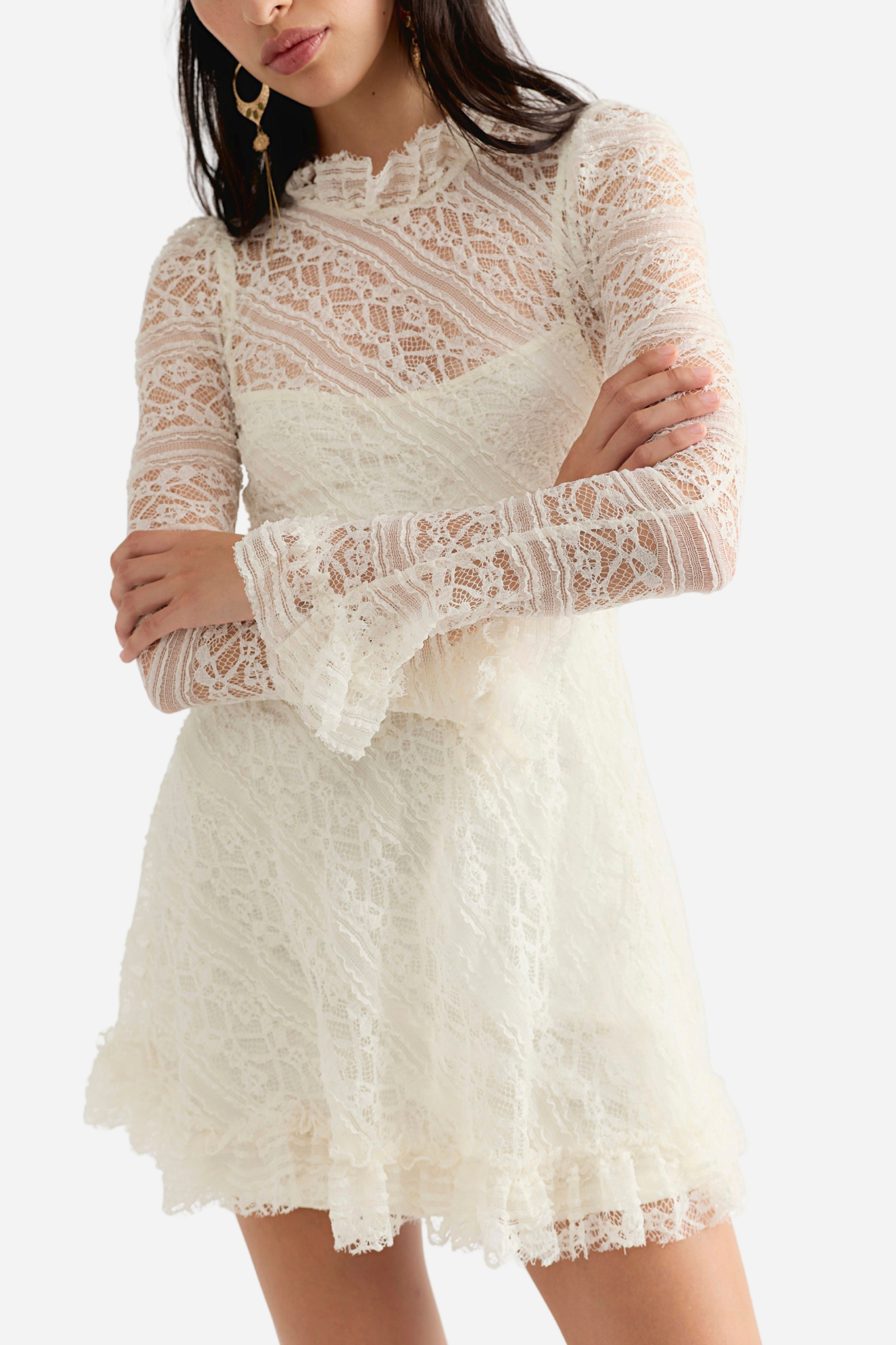 Free People - Woodland Whispers Mini Dress - Tofu