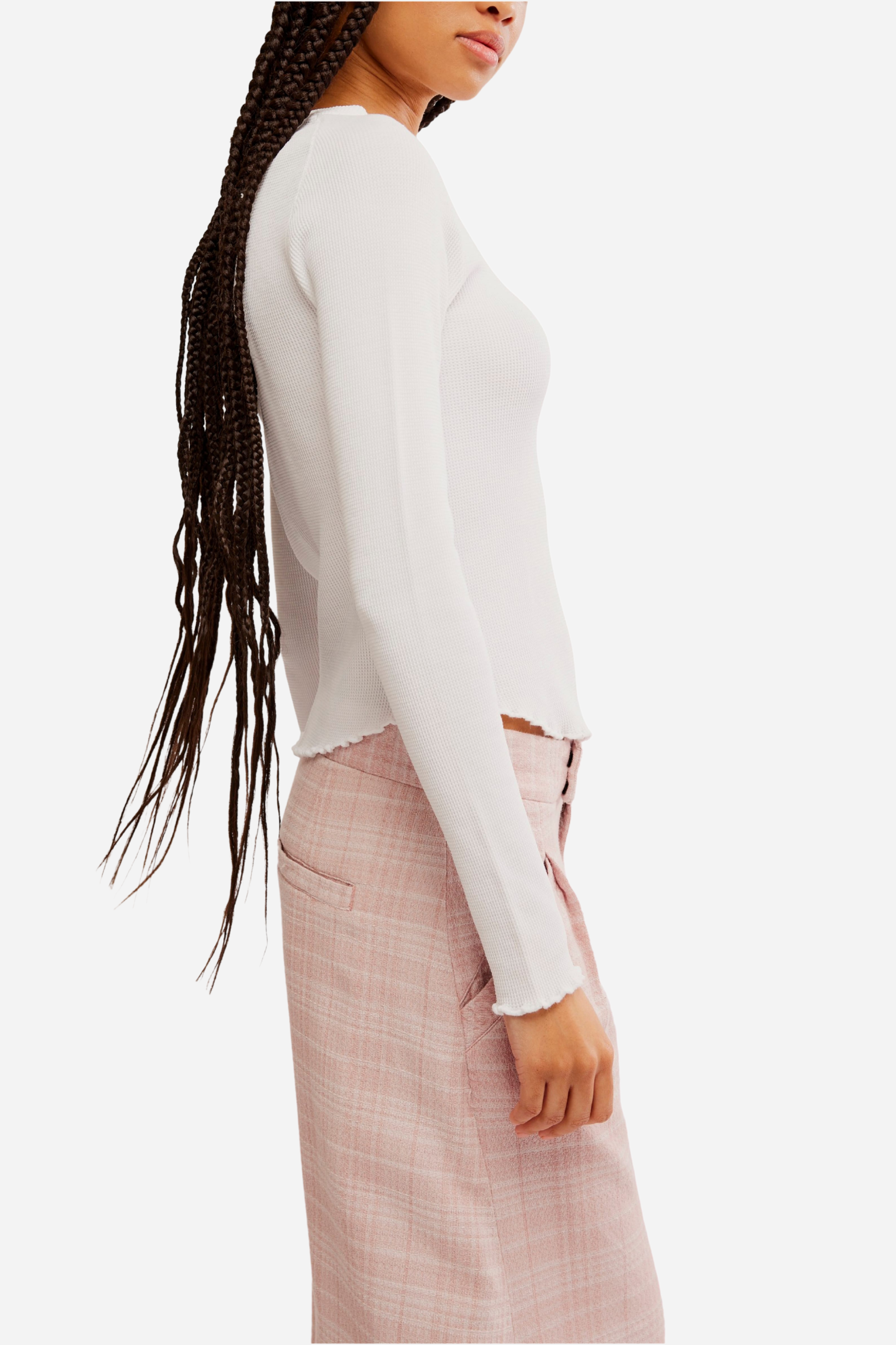 Free People Easy Does It Tee - White