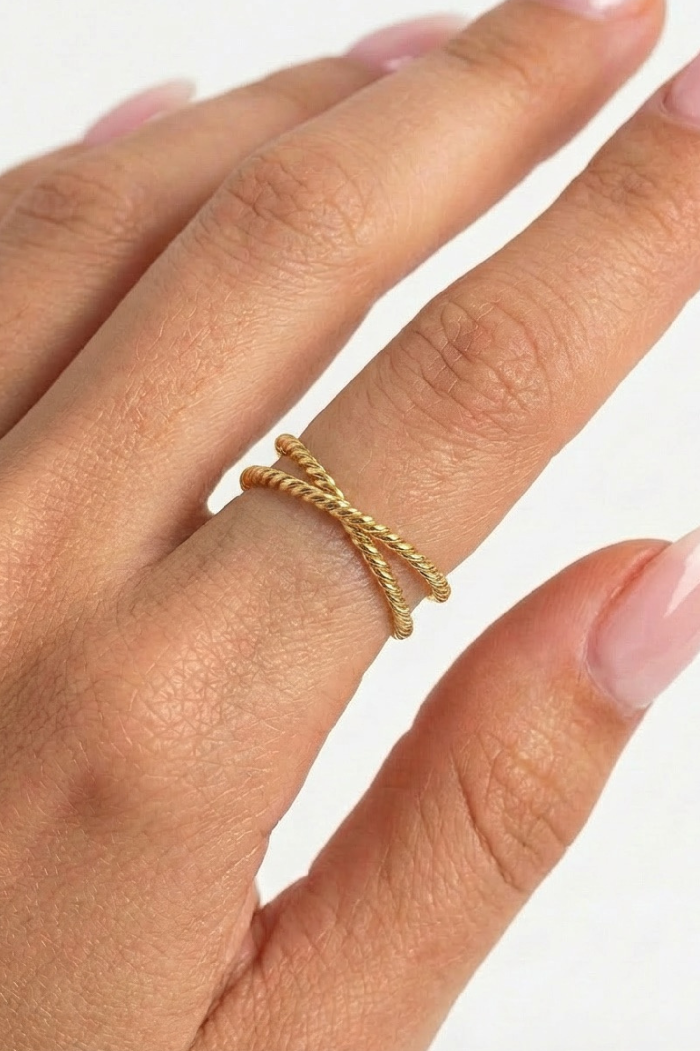 18K Sadie Double Band Ring