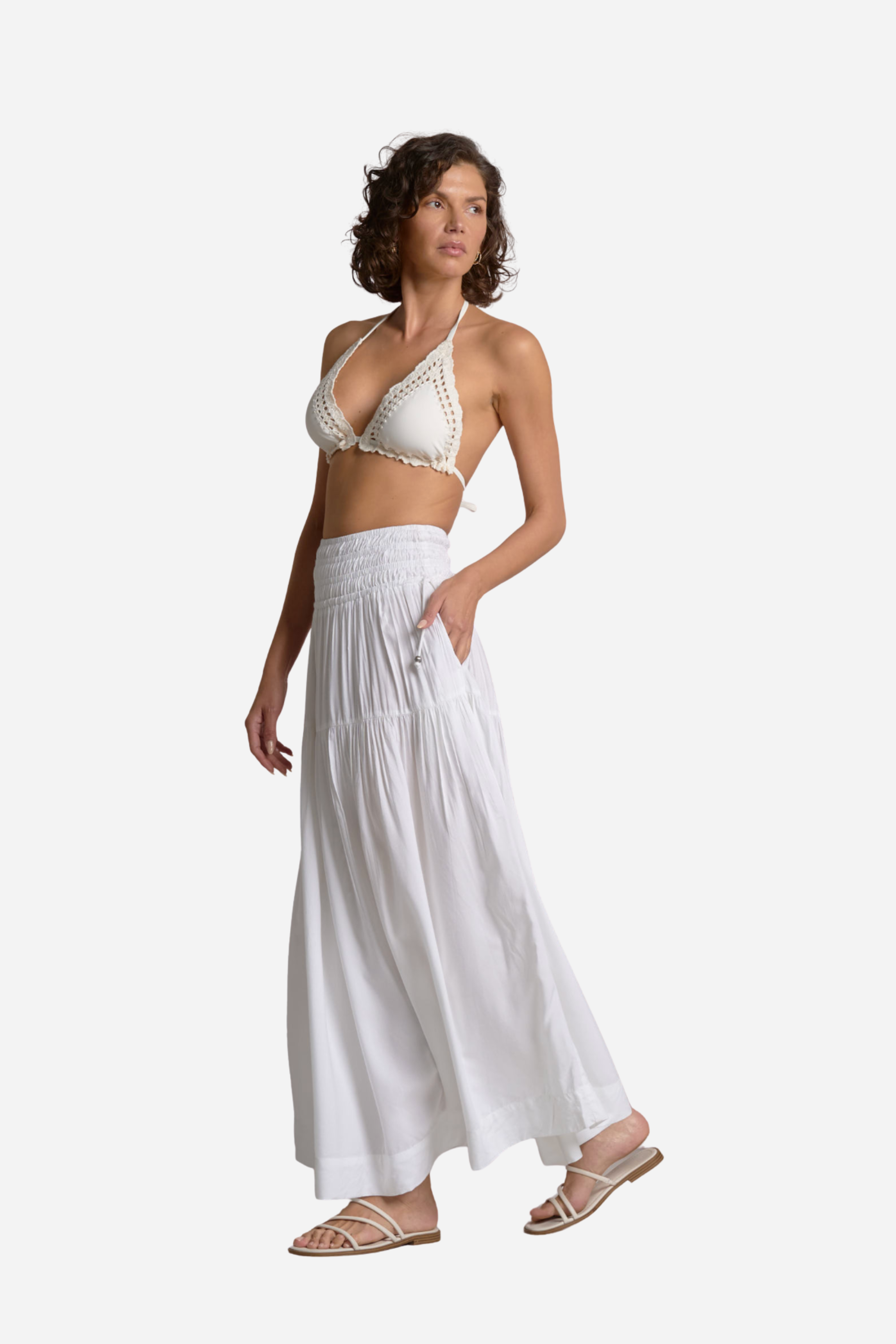 Summer Maxi Skirt - White