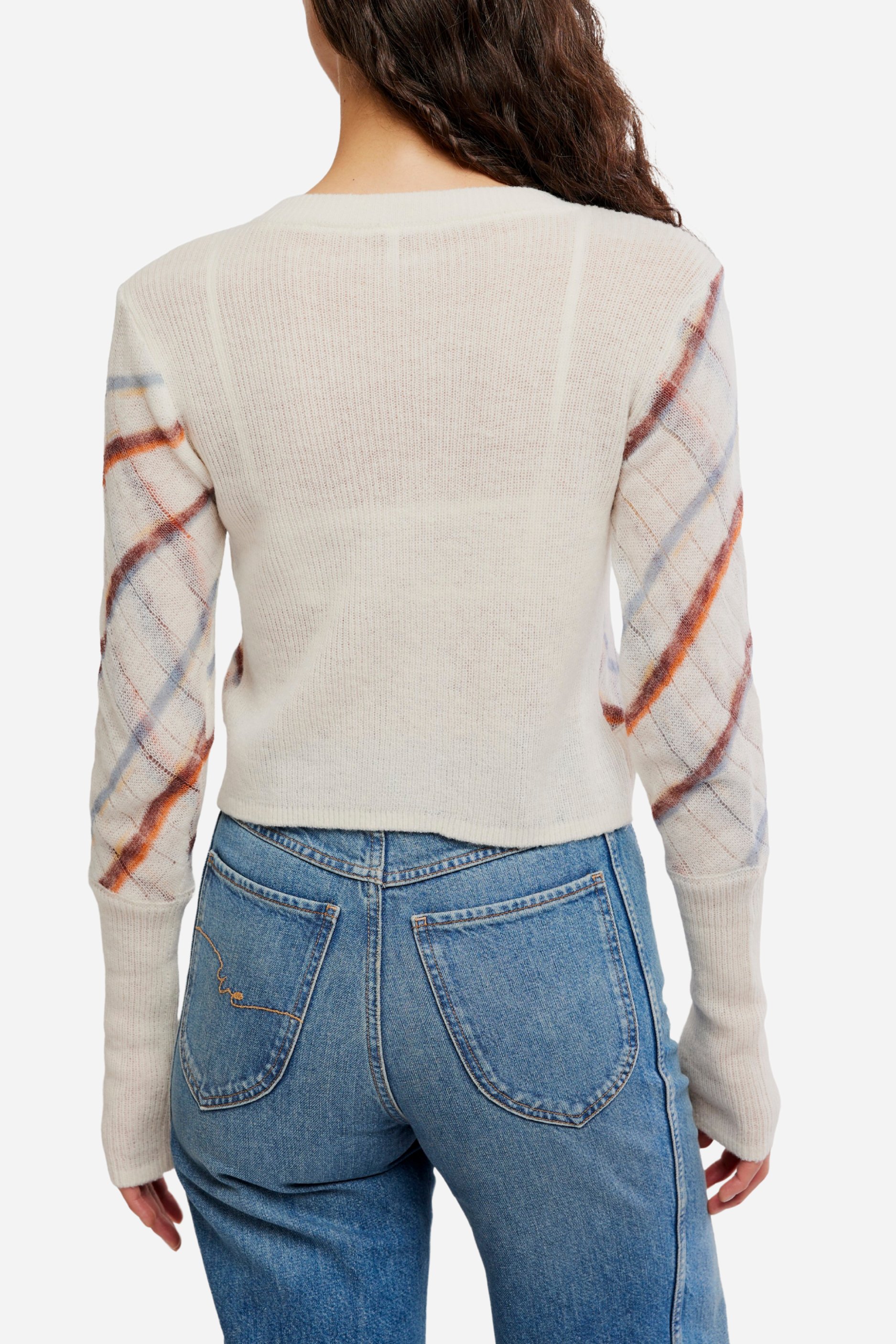 Free People - Highland Mist Cardigan - Sugar Mist Combo