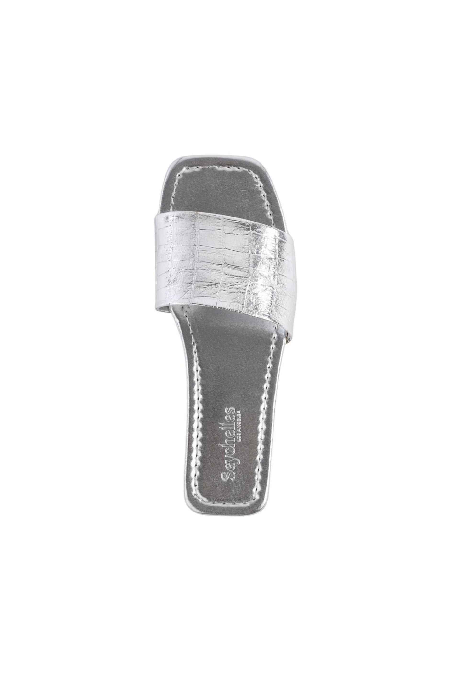 Seychelles Paris Sandals - Silver Croco