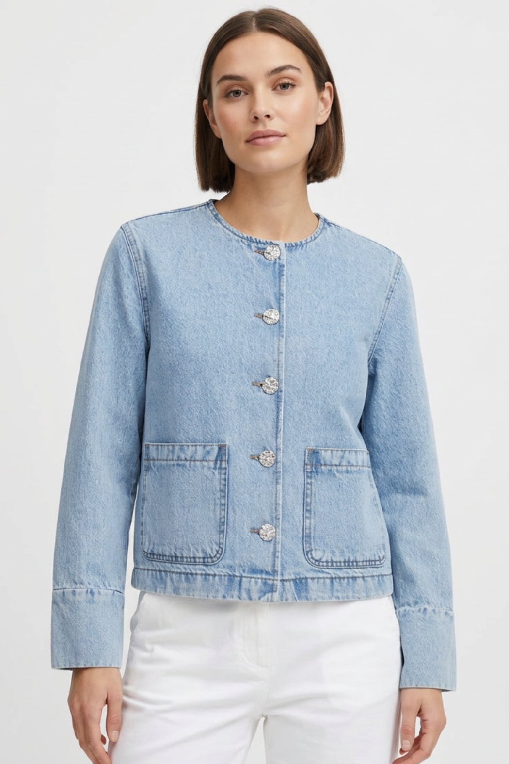 Bykacila Denim Jacket - Light Blue