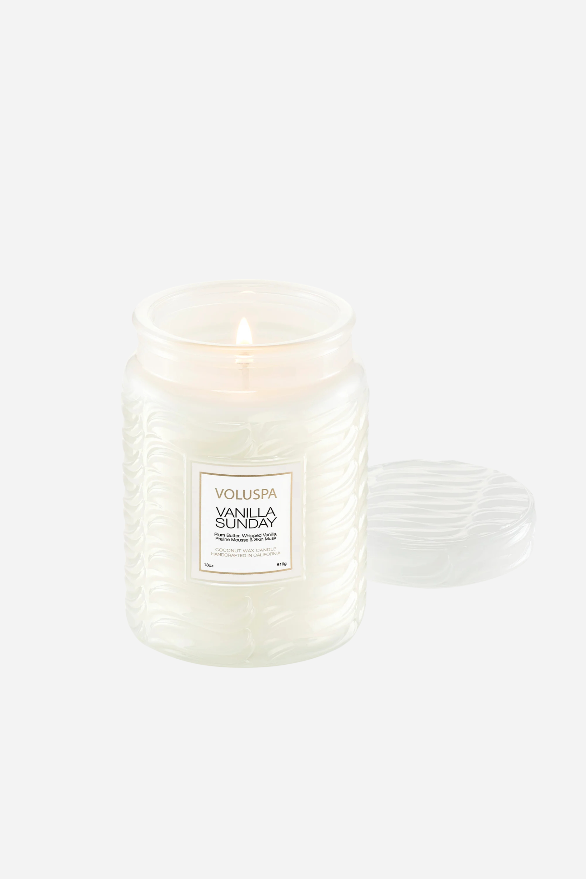 Voluspa Large Glass Jar Candle - 18 oz - Vanilla Sunday