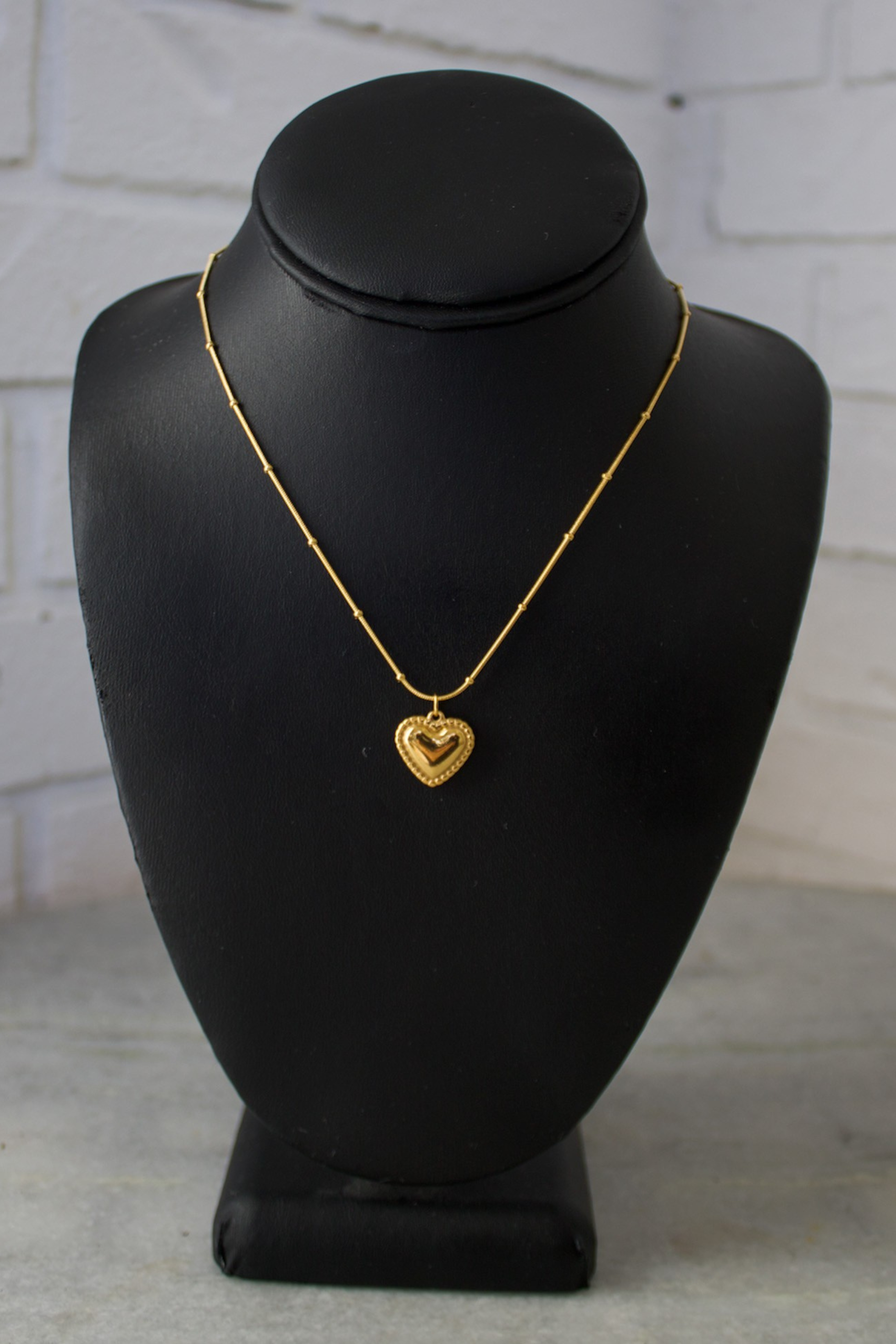 18K Heart Pendant Necklace