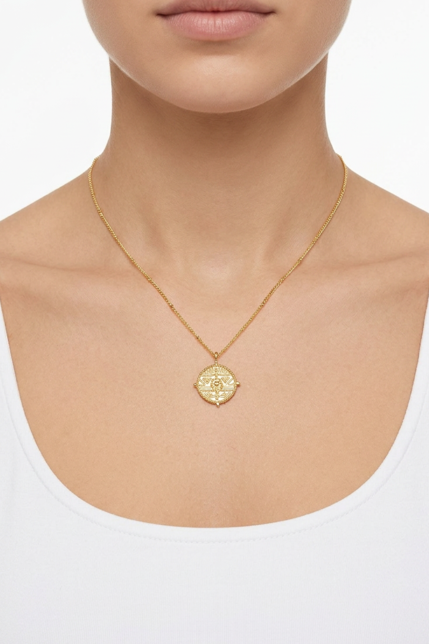 18K Selena Coin Necklace