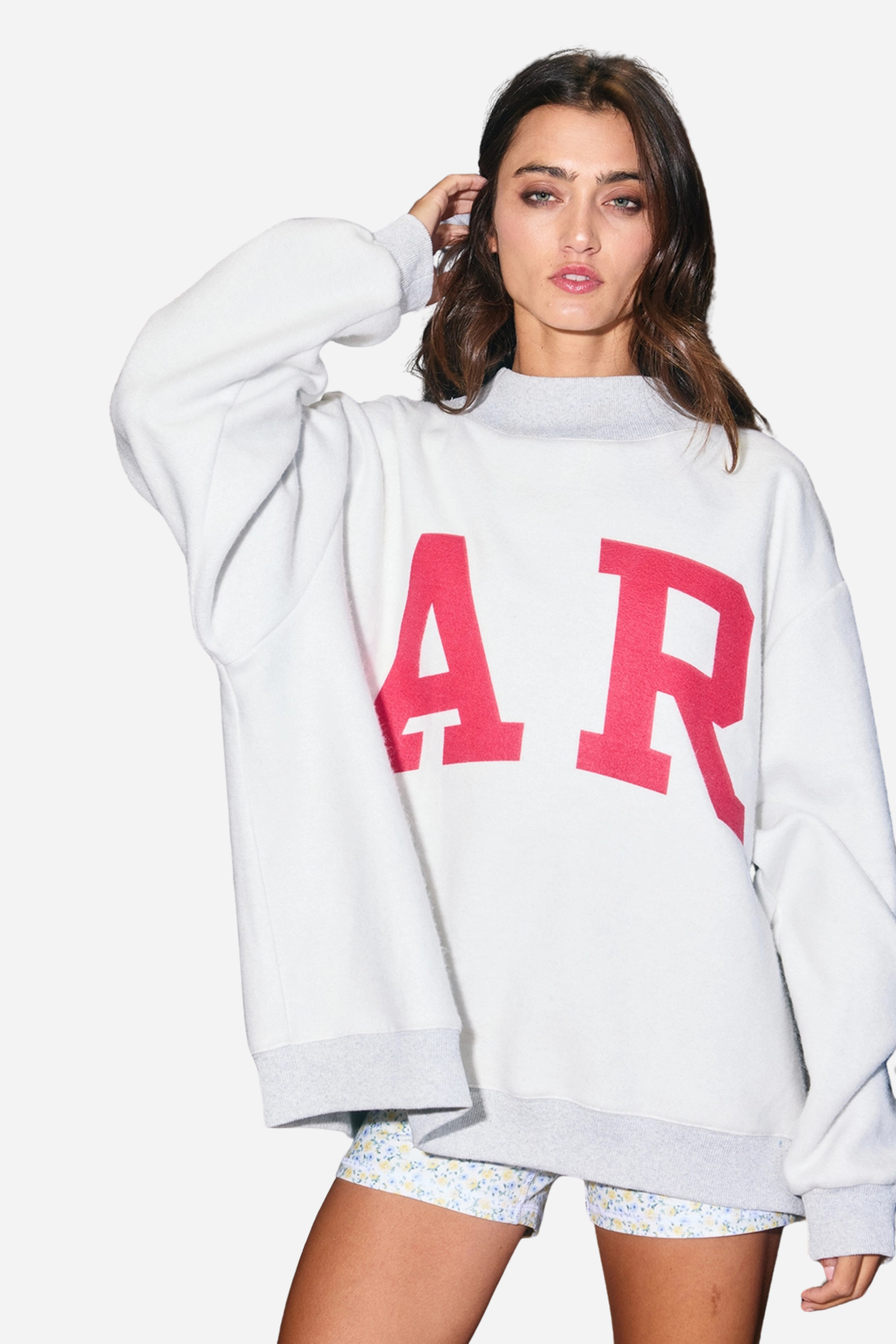 ARKANSAS & AR Print Sweatshirt - Grey