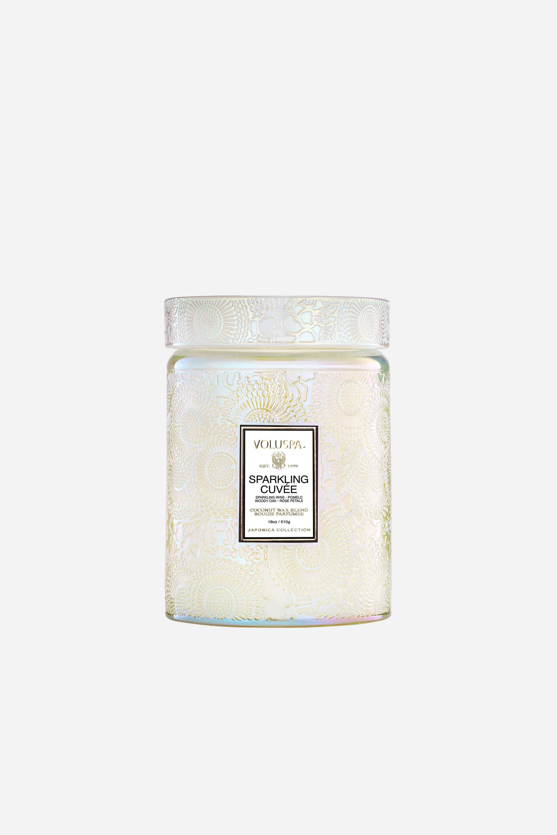 Voluspa Large Glass Jar Candle - 18 oz - Sparkling Cuvée