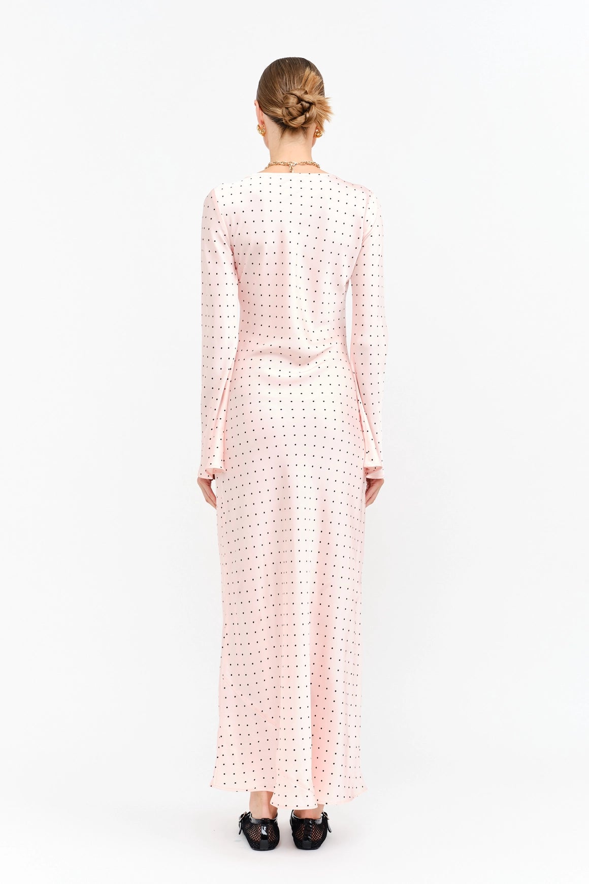 Georgie Polka Dot Maxi Dress - Pink