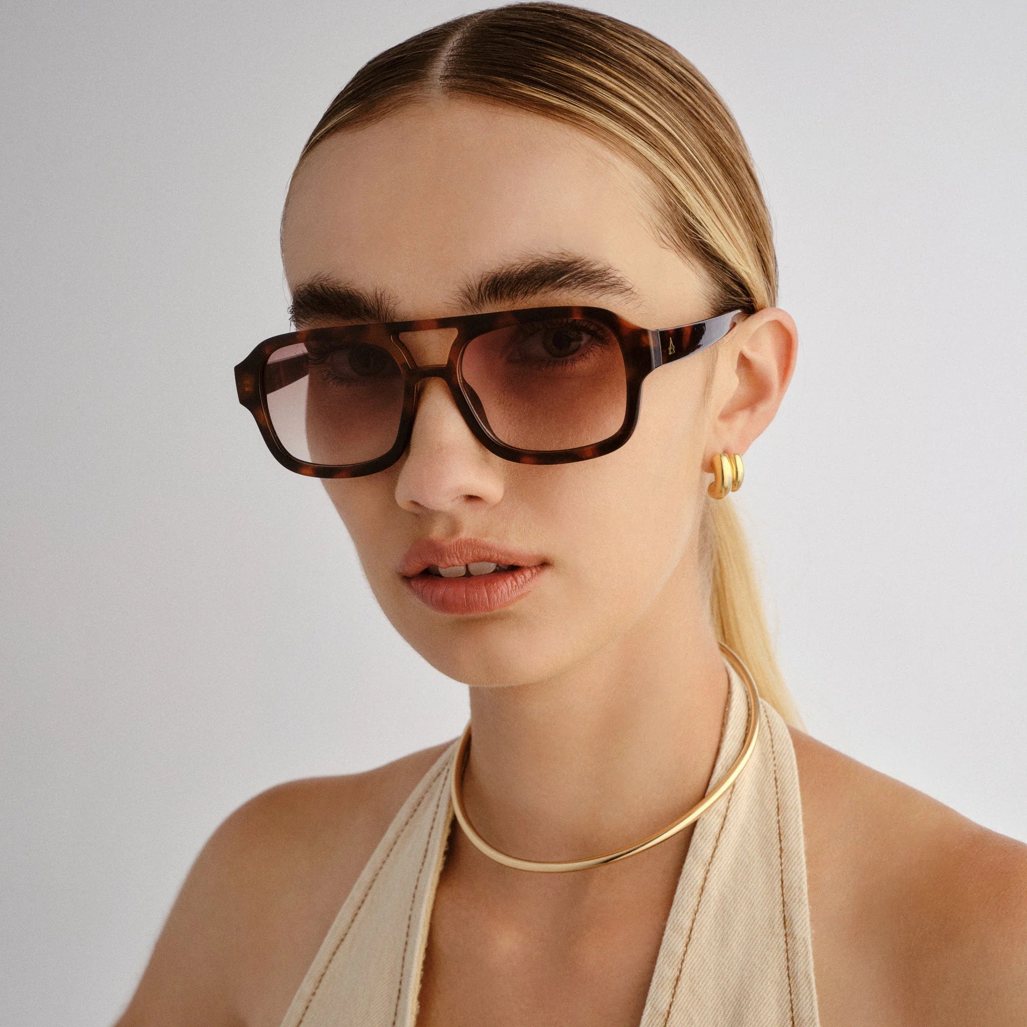 Aquarius Sunglasses - Dark Tort