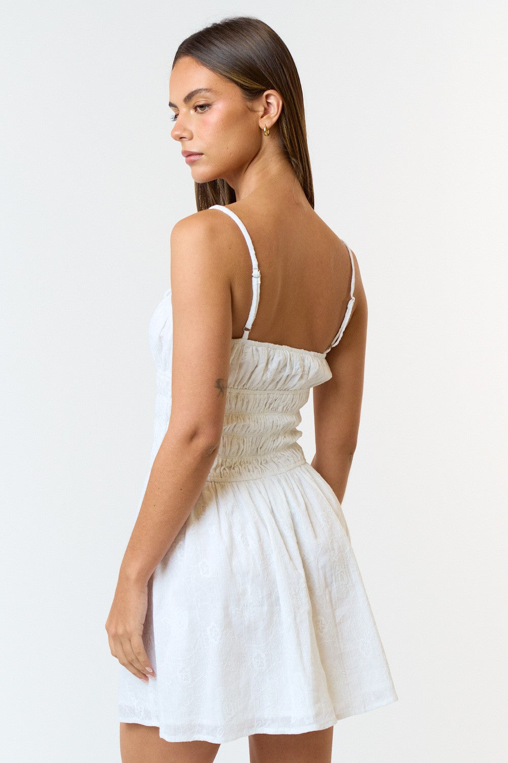 Floral Smocked Tube Mini Dress