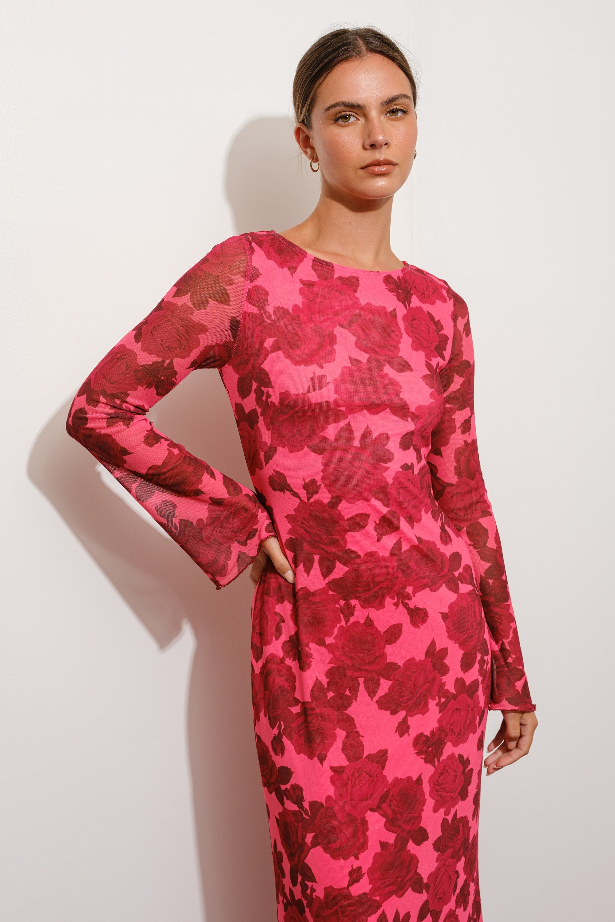 Holland Floral Print Maxi Dress