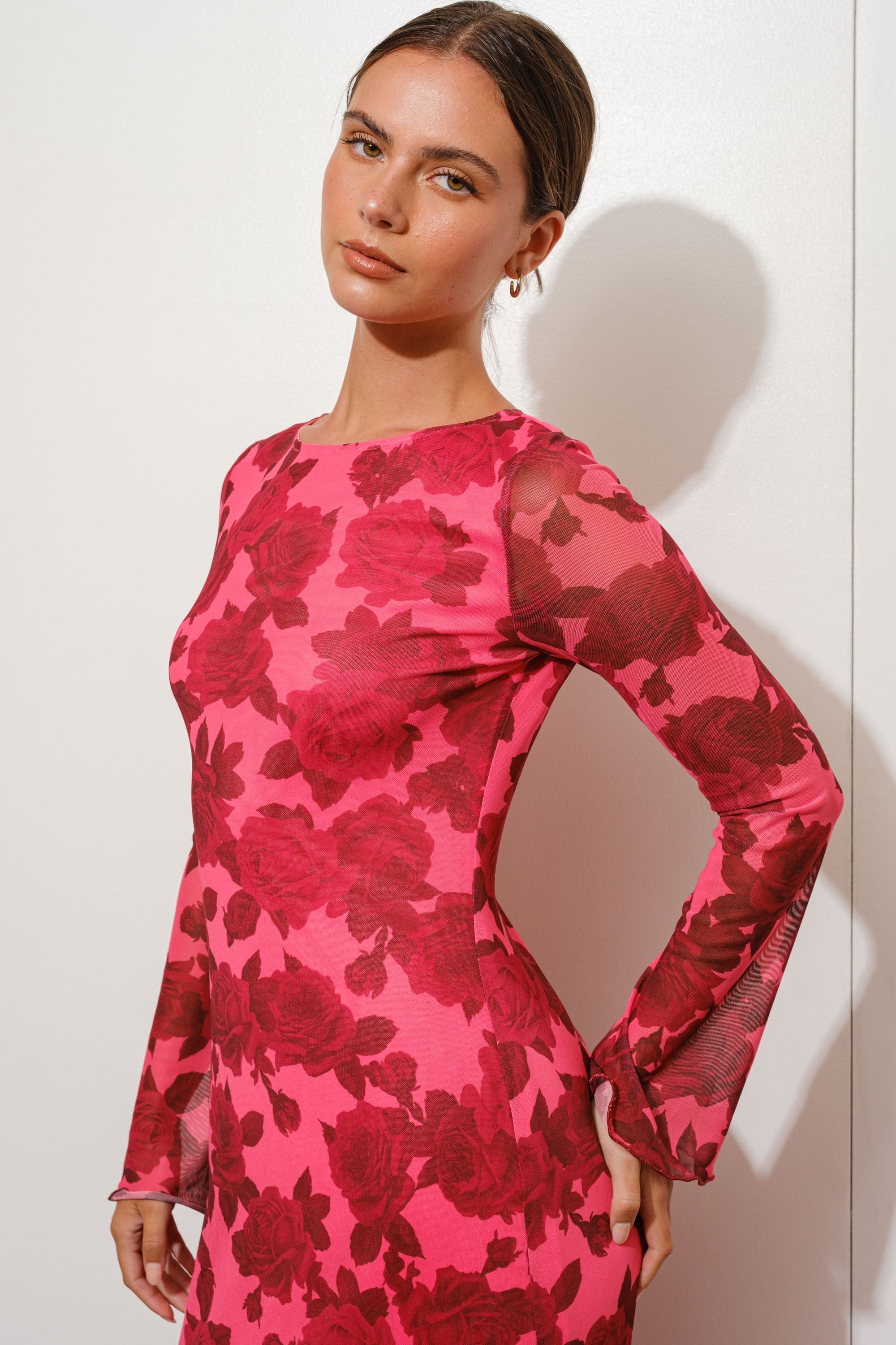 Holland Floral Print Maxi Dress