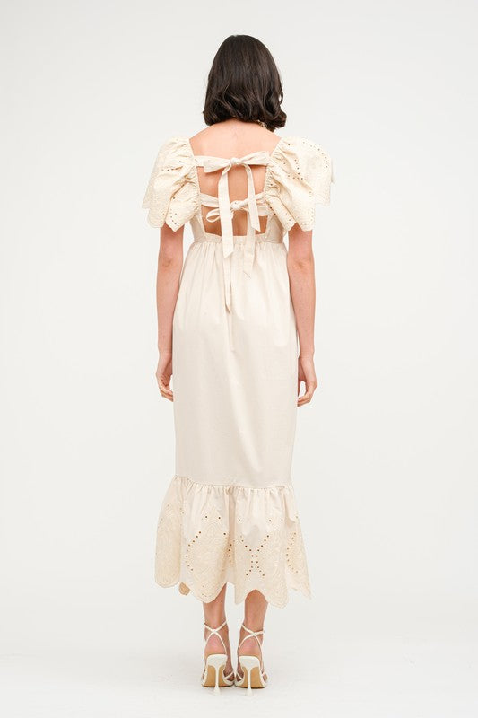 Brooklyn Midi Dress - Natural