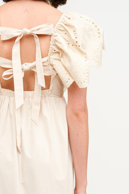 Brooklyn Midi Dress - Natural