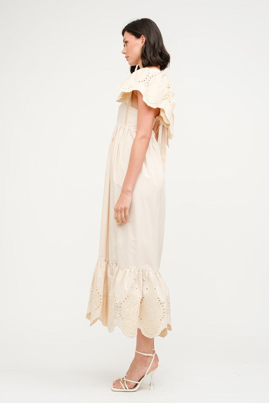 Brooklyn Midi Dress - Natural