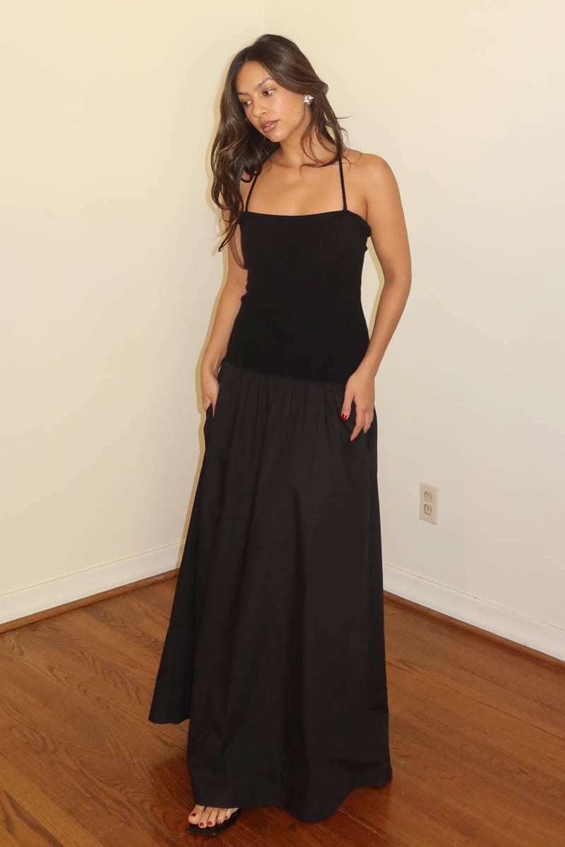 Esme Tie Up Maxi Dress