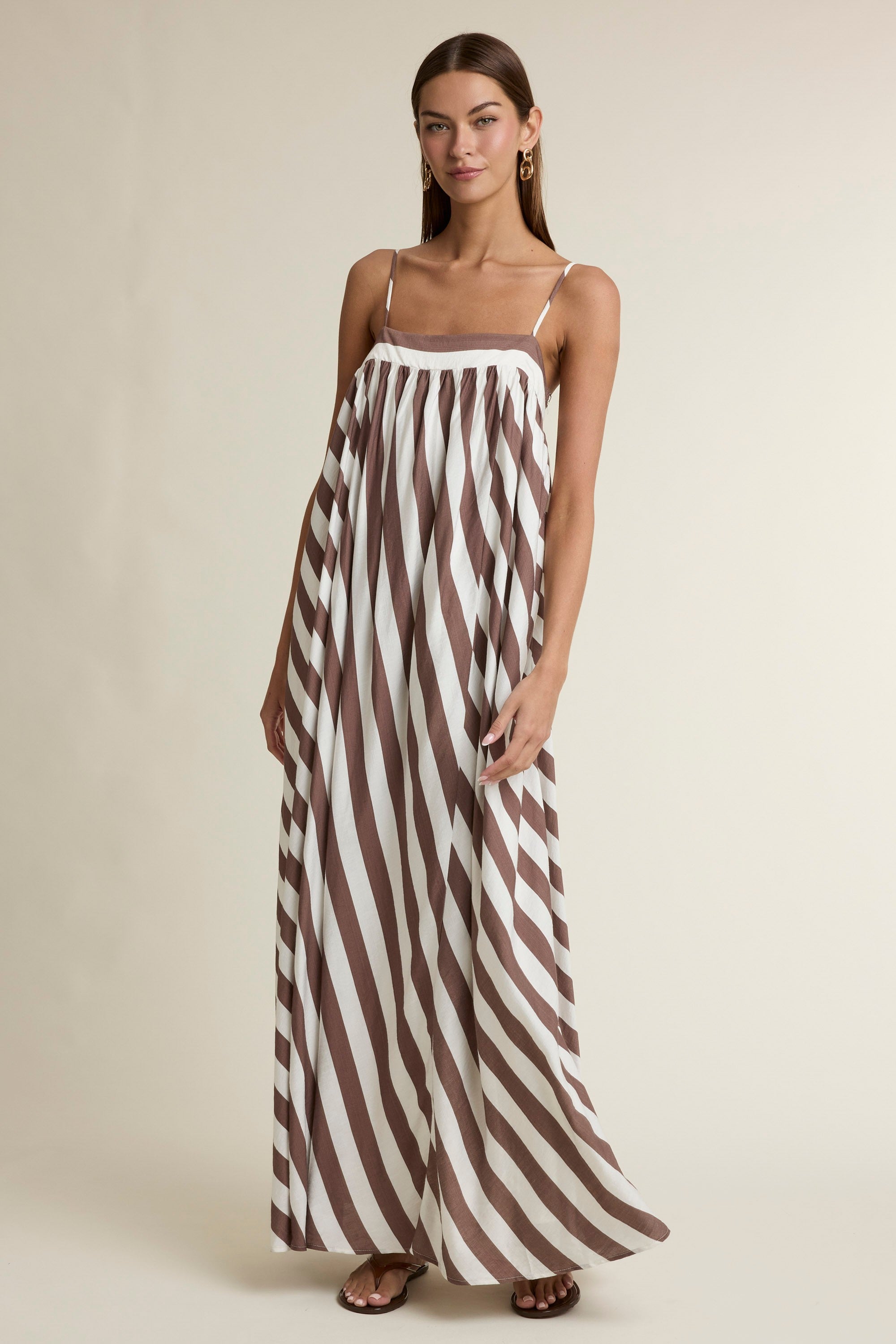Striped Tunic Maxi Dress