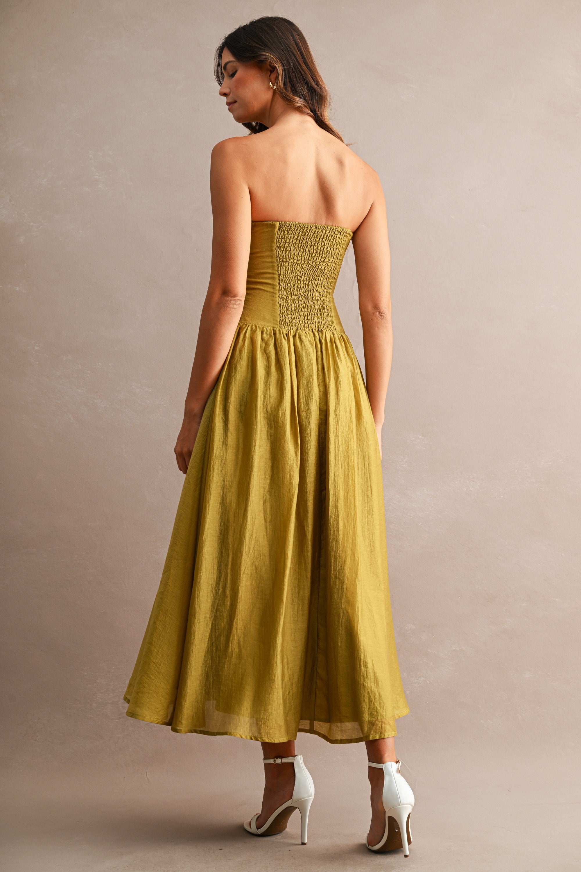 Lexie Tube Midi Dress - Kiwi