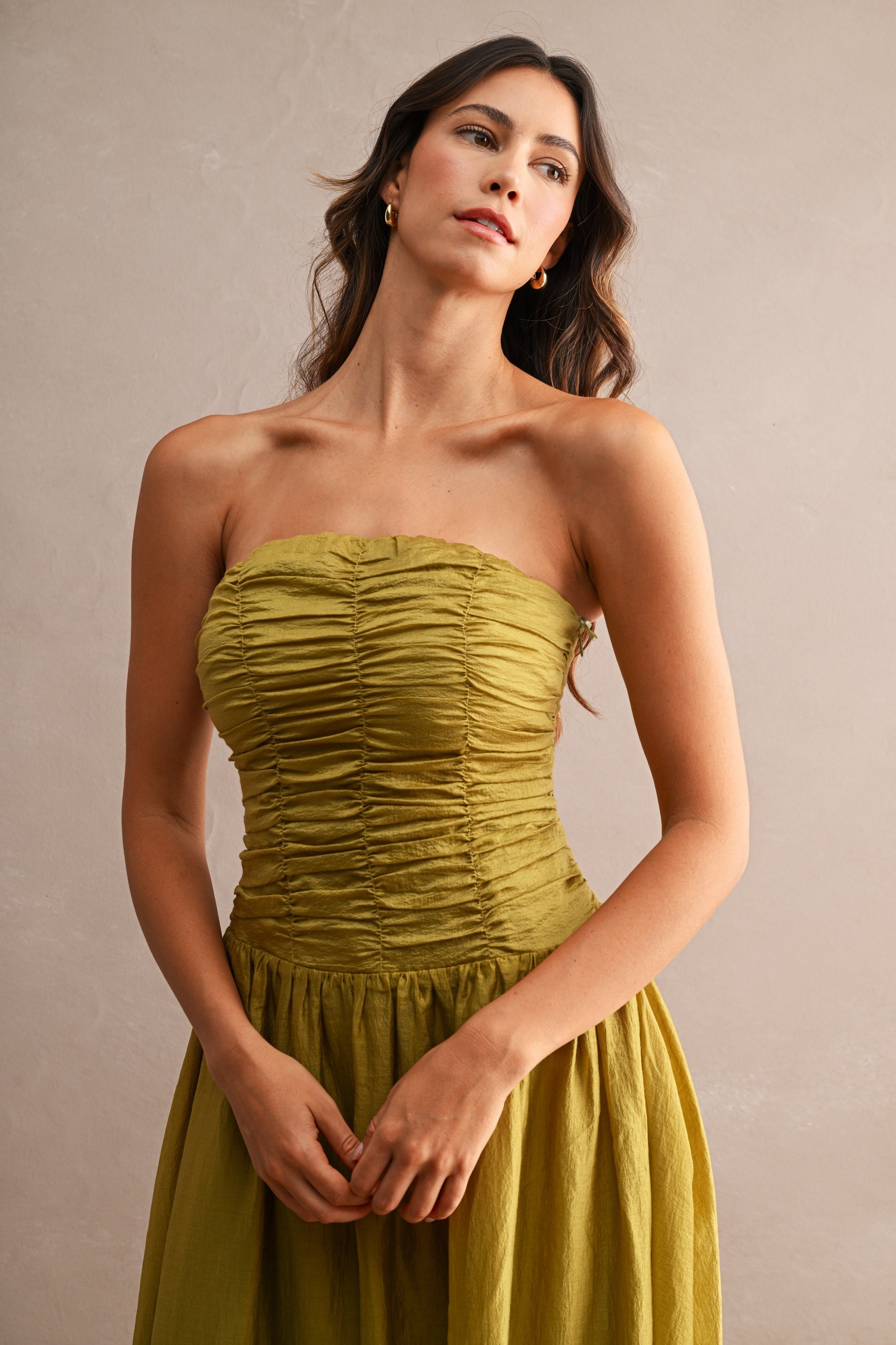 Lexie Tube Midi Dress - Kiwi