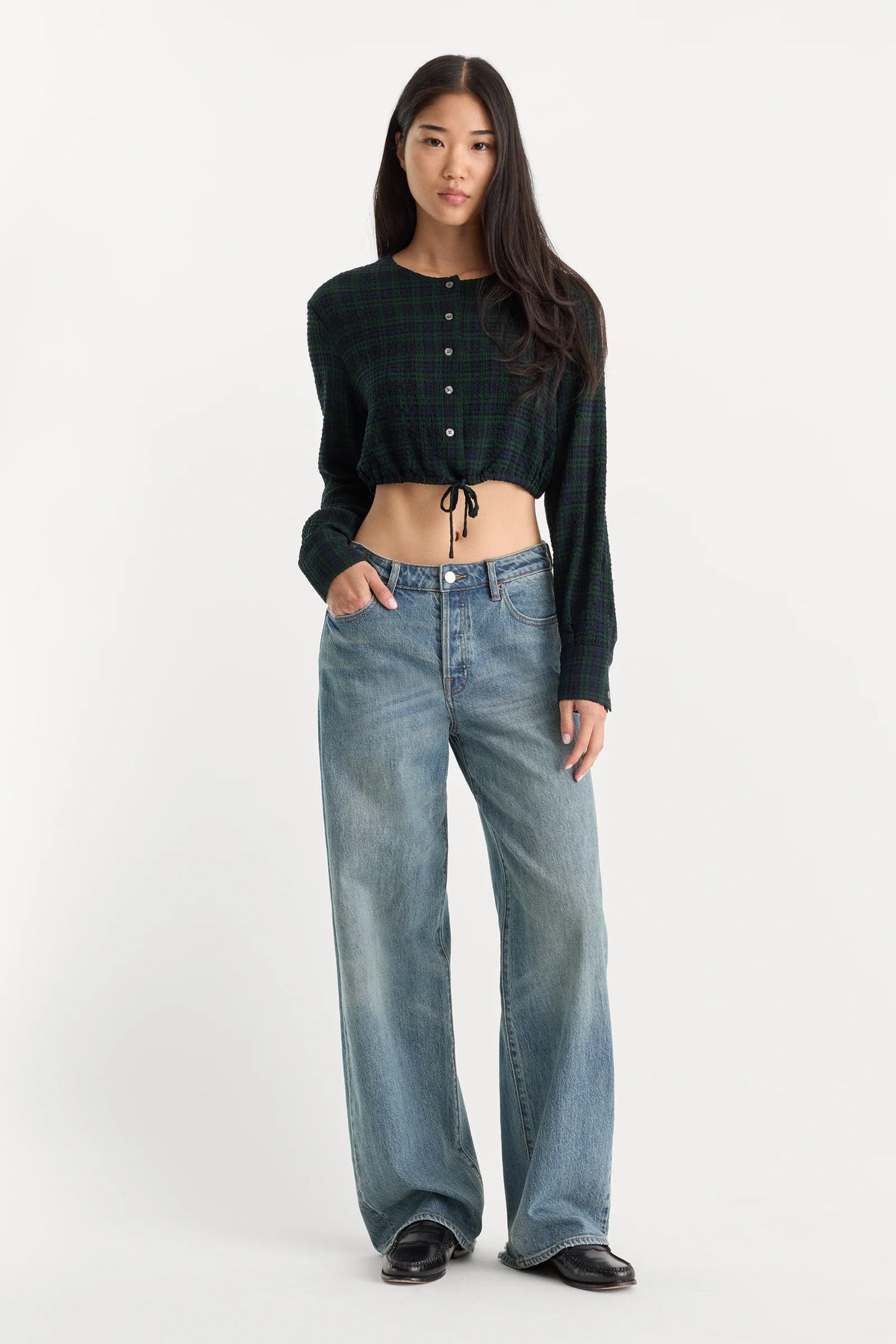 Good American - Vintage Wide Jeans - Oak
