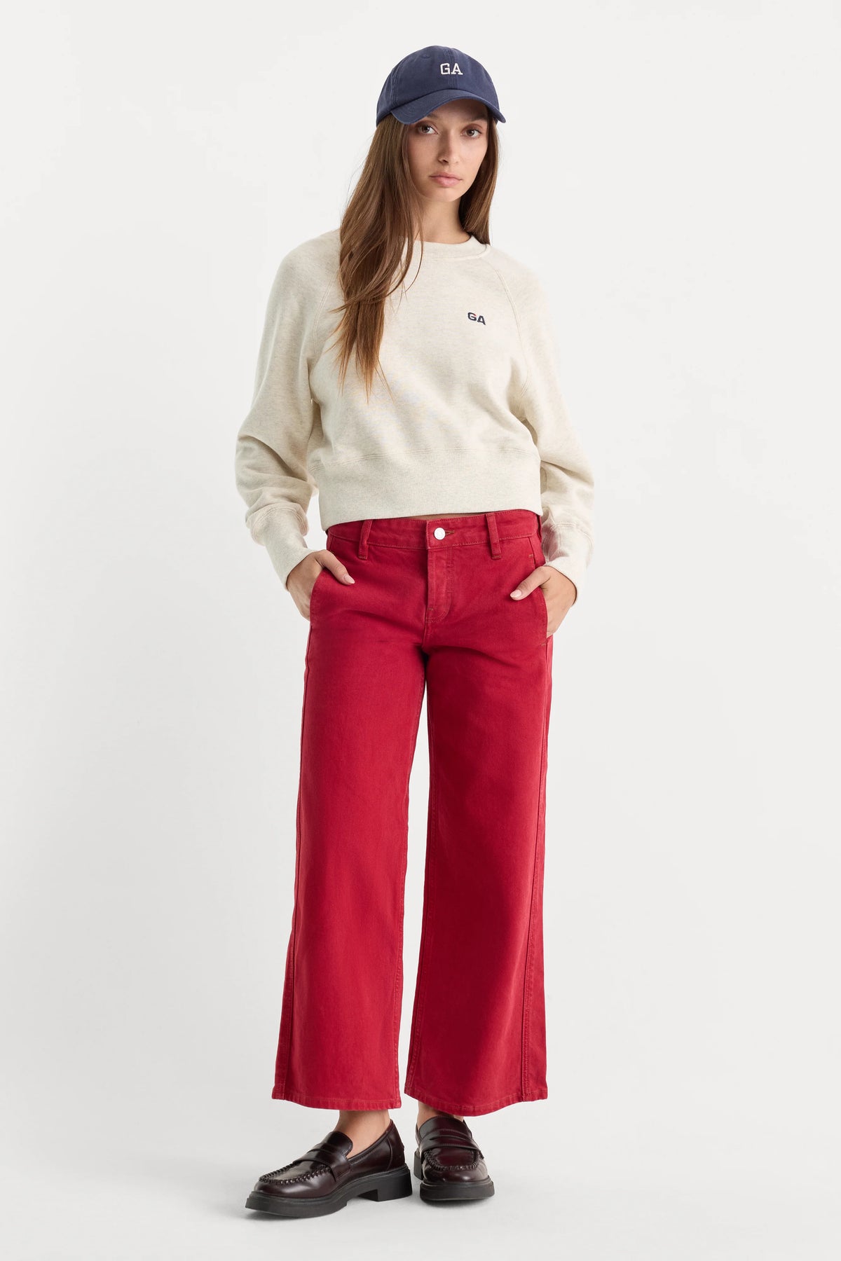 Good American - Vintage Wide Crop Jeans - Scooter