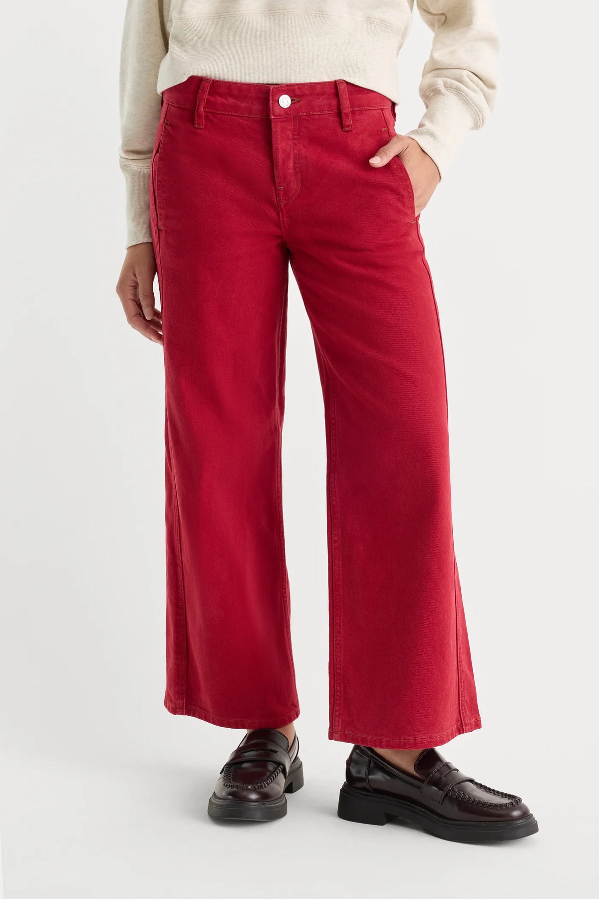 Good American - Vintage Wide Crop Jeans - Scooter