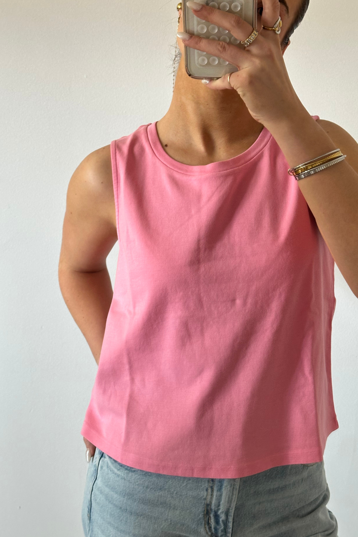 Jett Tank Top - Pink Lemonade