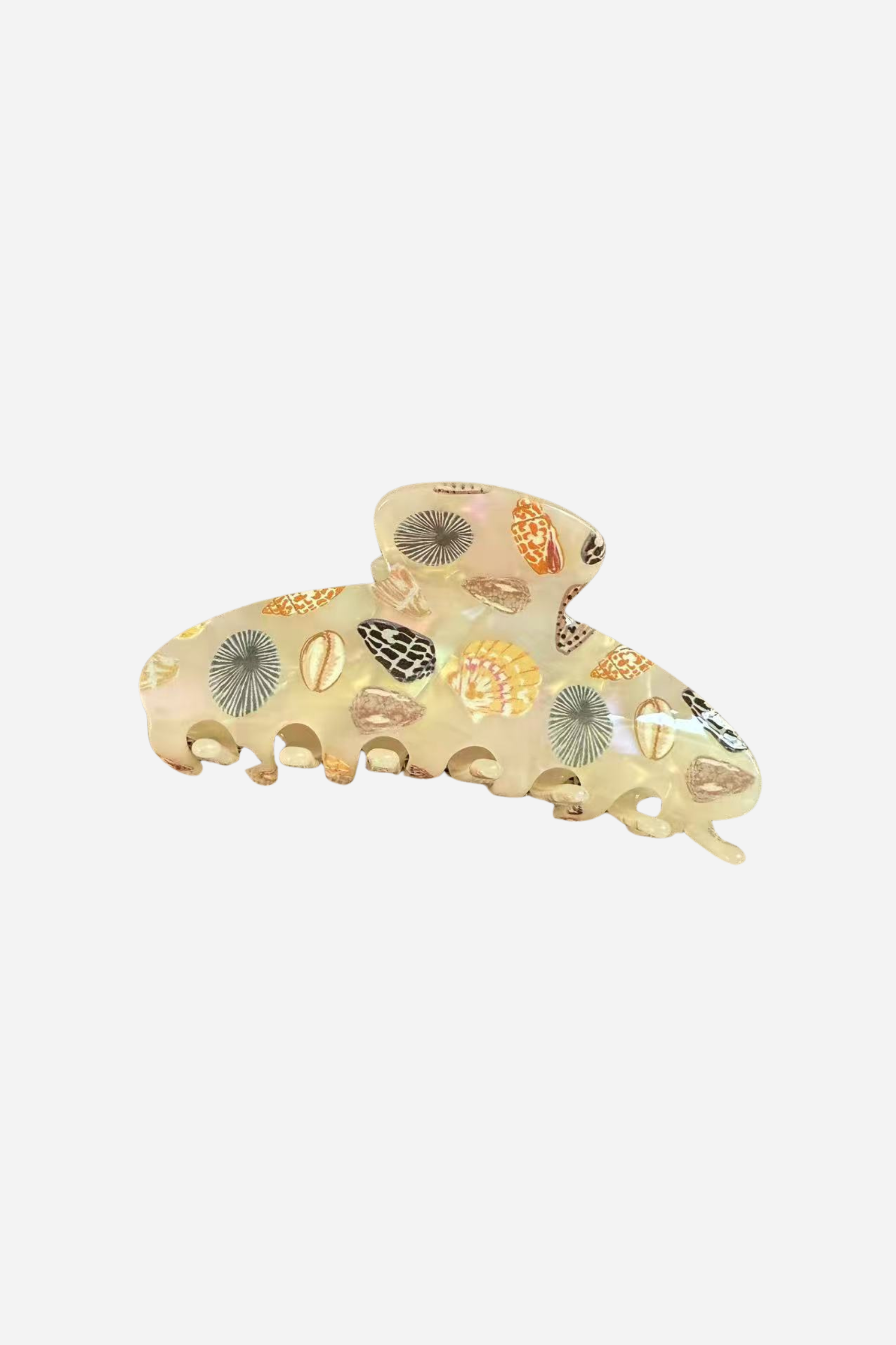 Summer Shells Claw Clip - Beige
