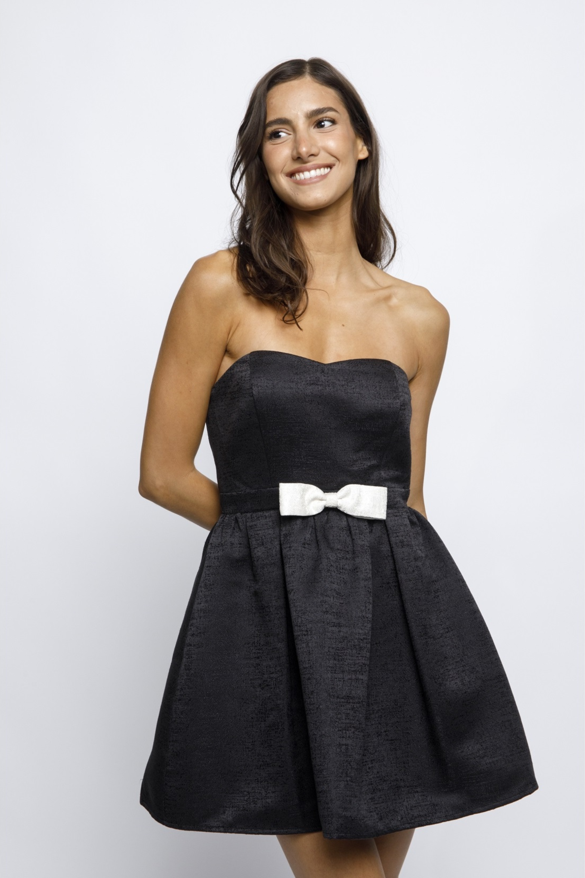 black bow mini dress Chloe Bow Mini Dress M
