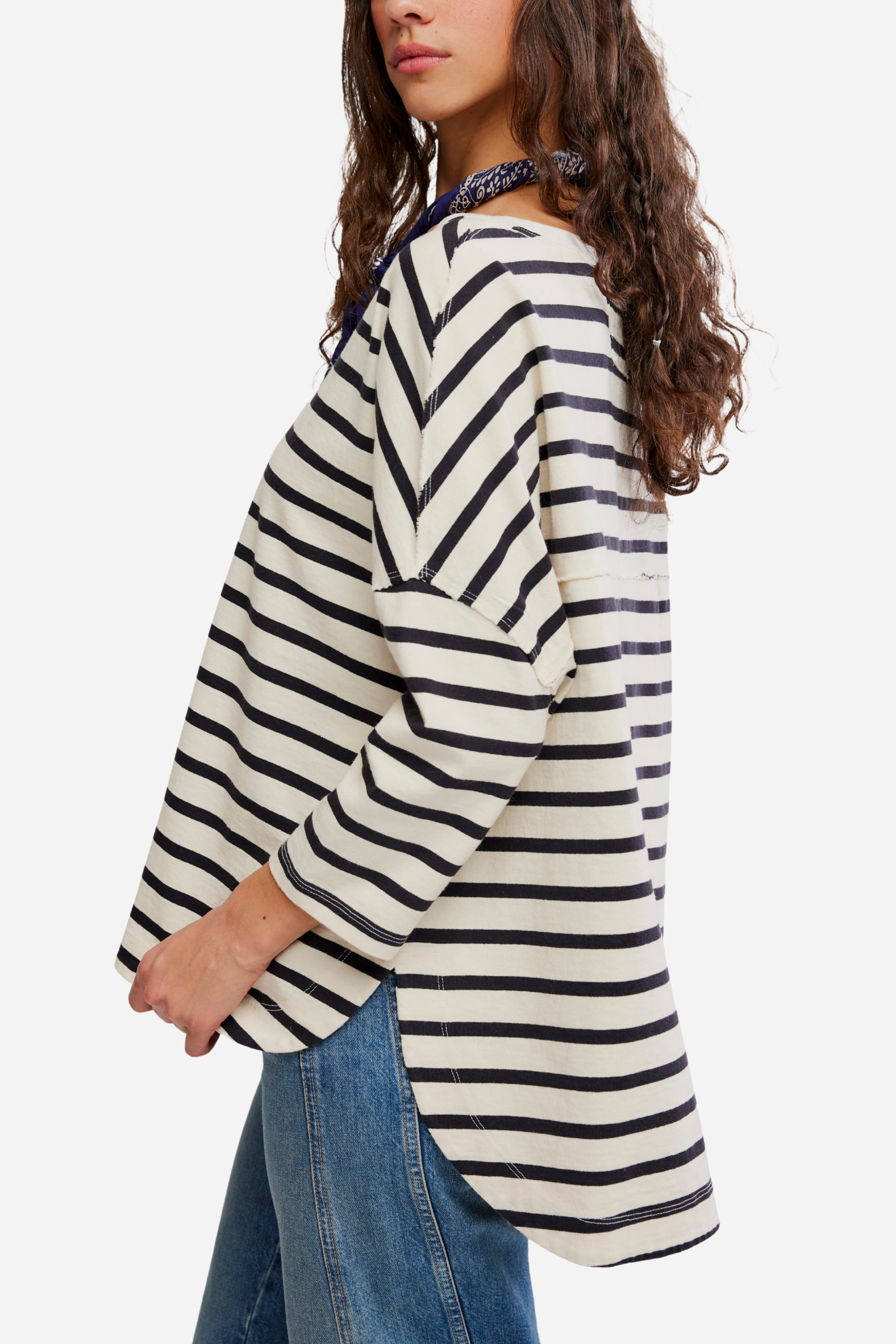 Free People 2 Sense Long Sleeve - Ivory Combo