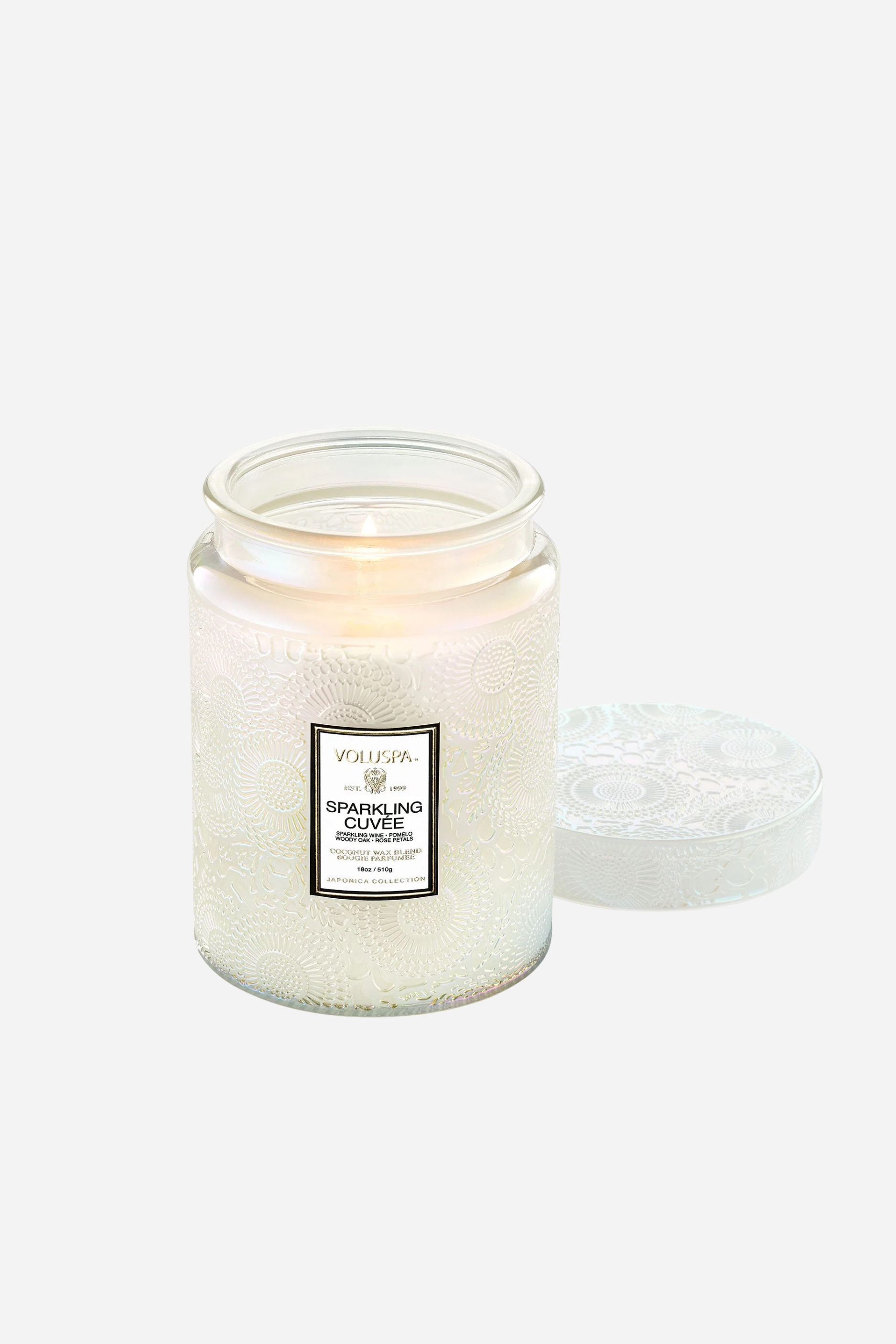Voluspa Large Glass Jar Candle - 18 oz - Sparkling Cuvée