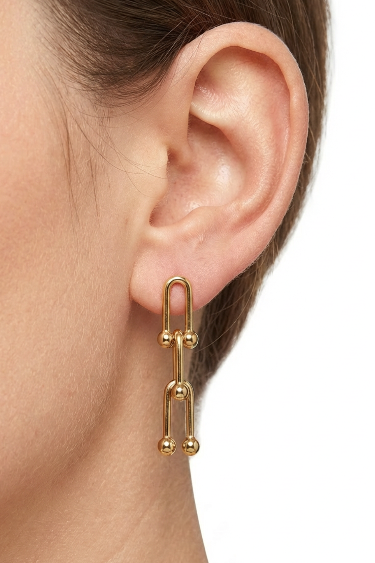 18K Becca Chain Link Earrings