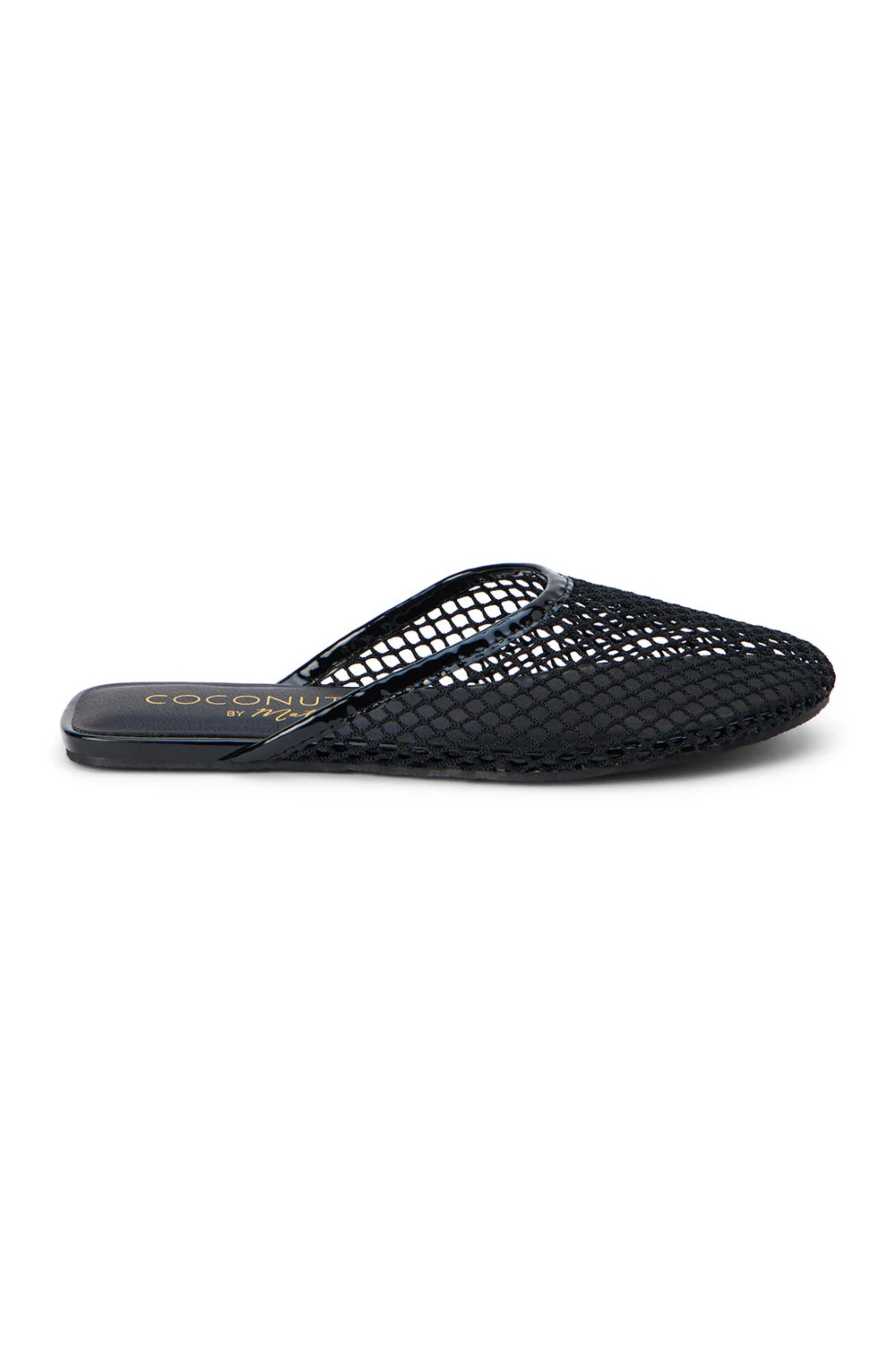 Brooklyn Flat Mule - Black Mesh