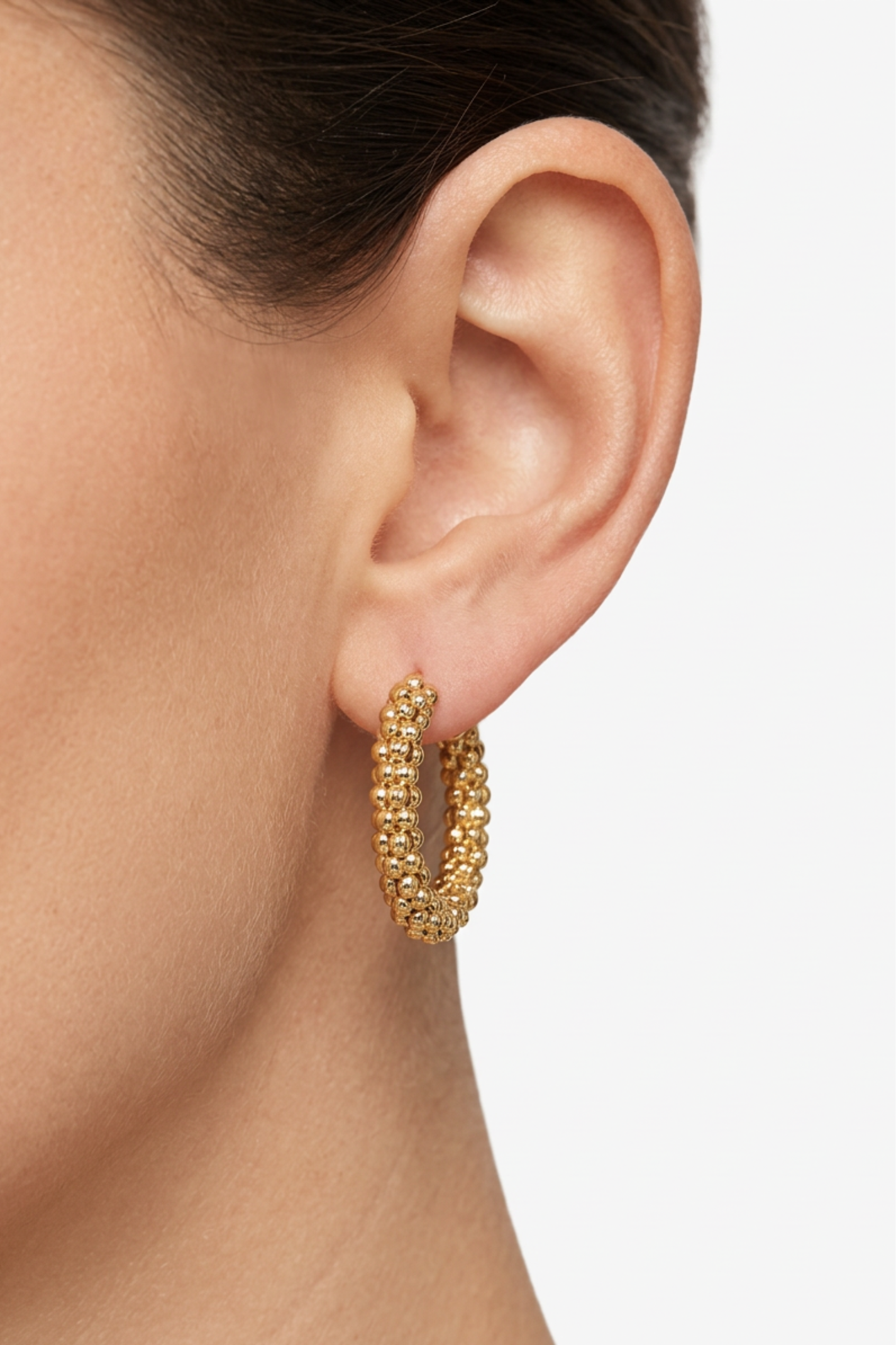 18K Josephine Hoop Earrings
