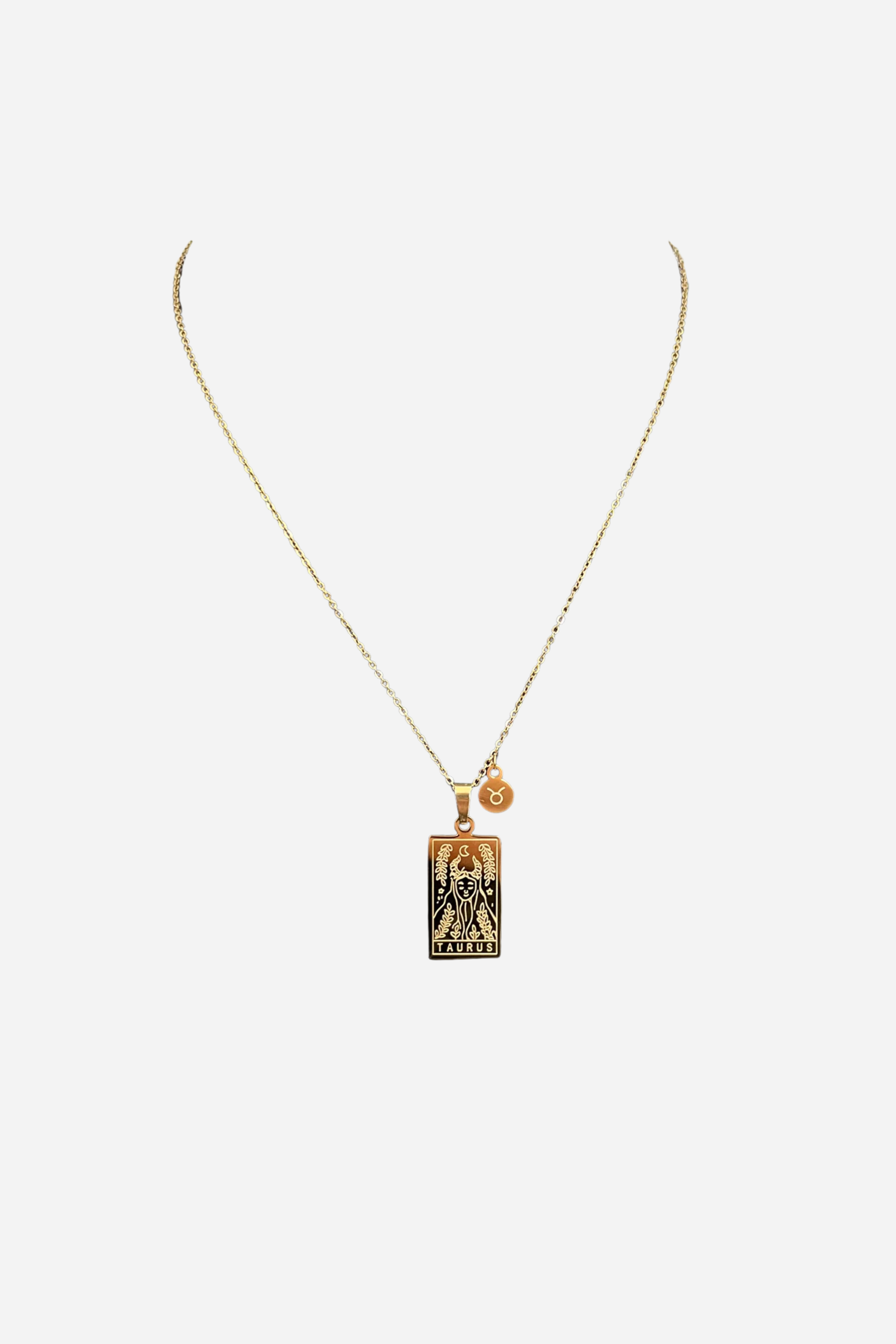 18K Taurus Necklace