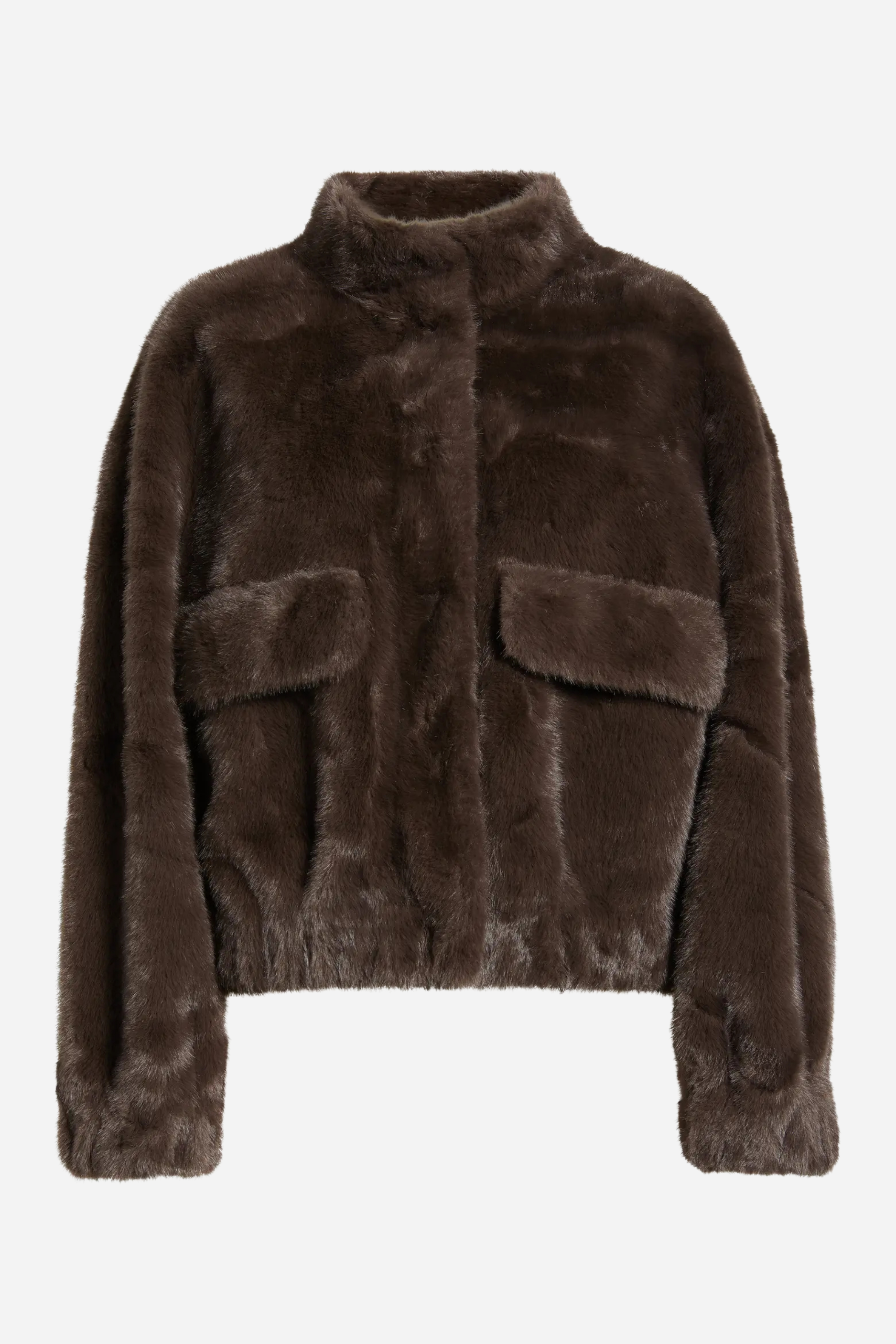 Badet Faux Fur Jacket - Chocolate
